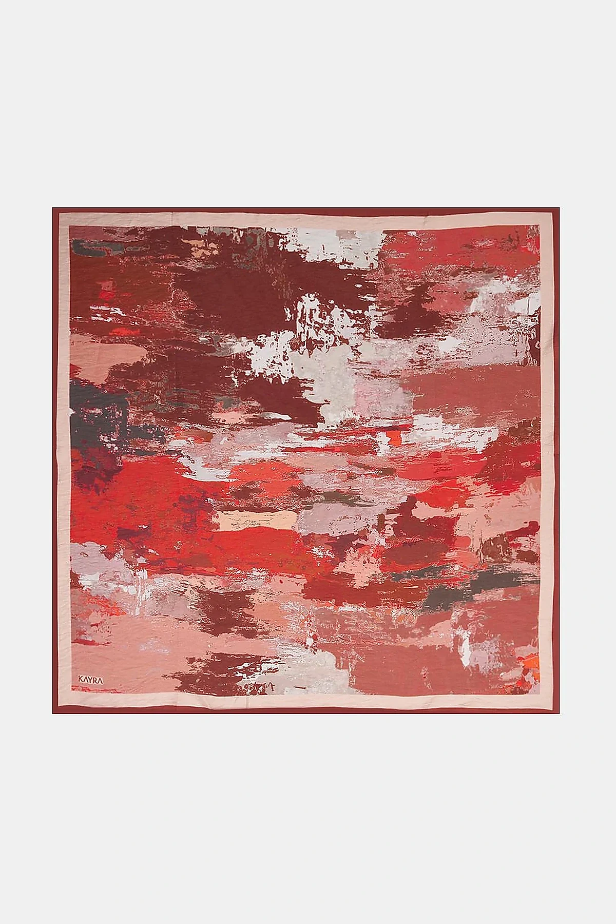 Abstract Patterned Scarf Coral