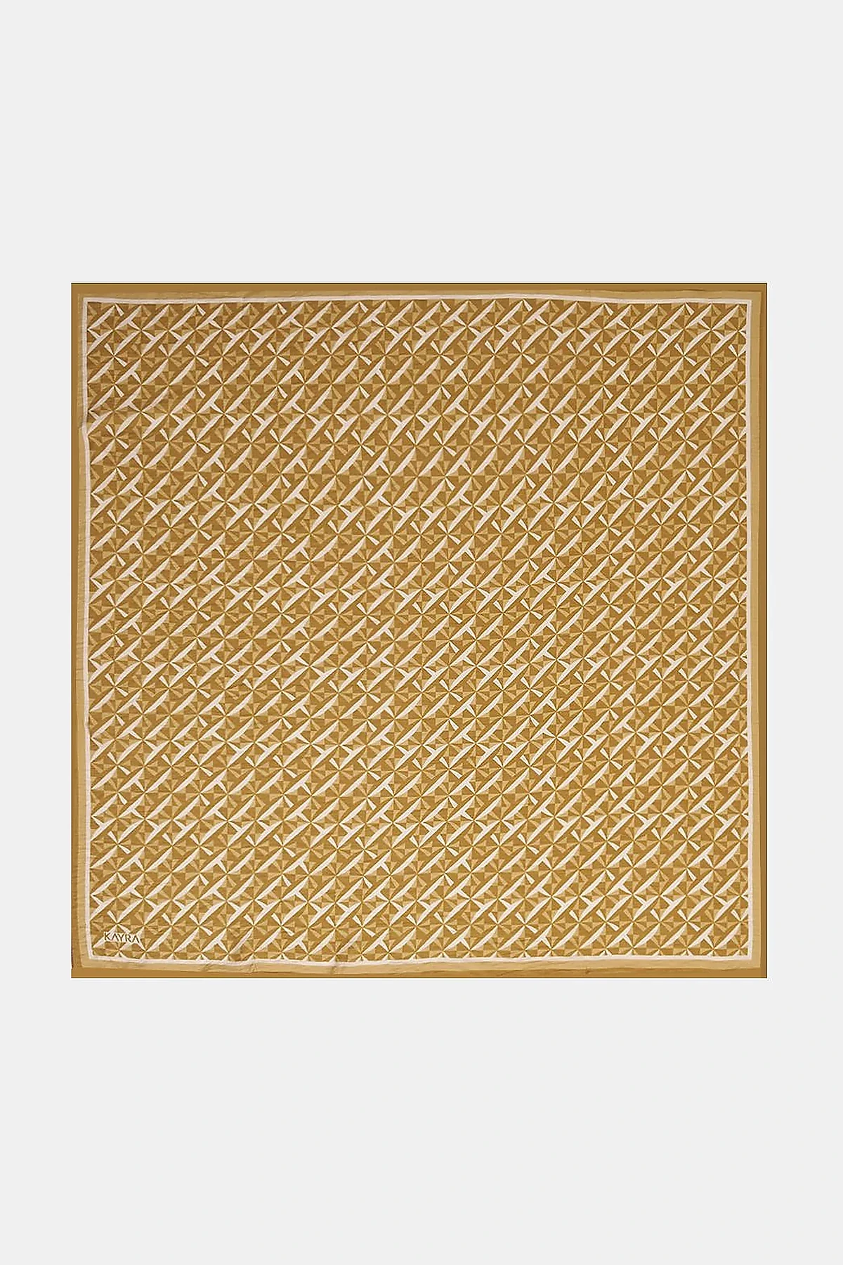 100% Lyocell Monogram Patterned Scarf Cinnamon