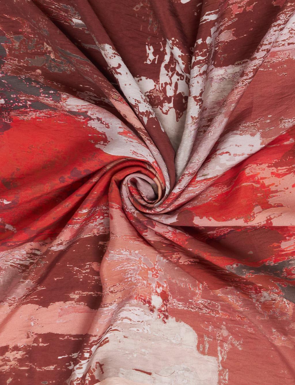 Abstract Patterned Scarf Coral