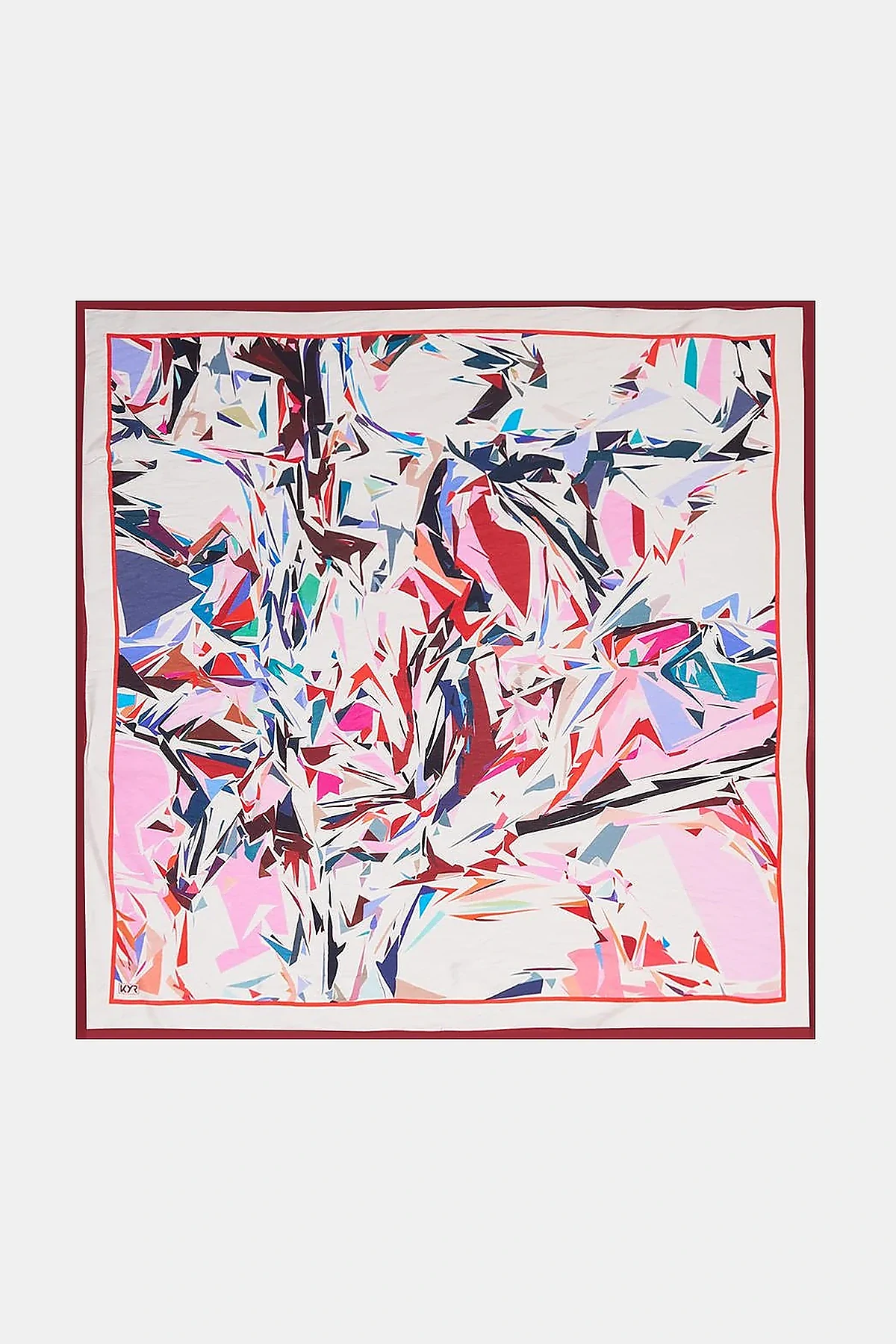 Prism Pattern Viscose Scarf Pink