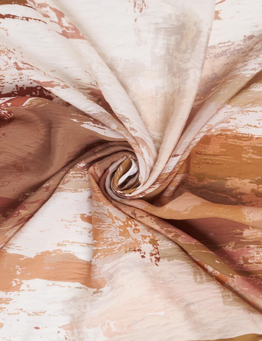 Abstract Patterned Scarf Hazelnut