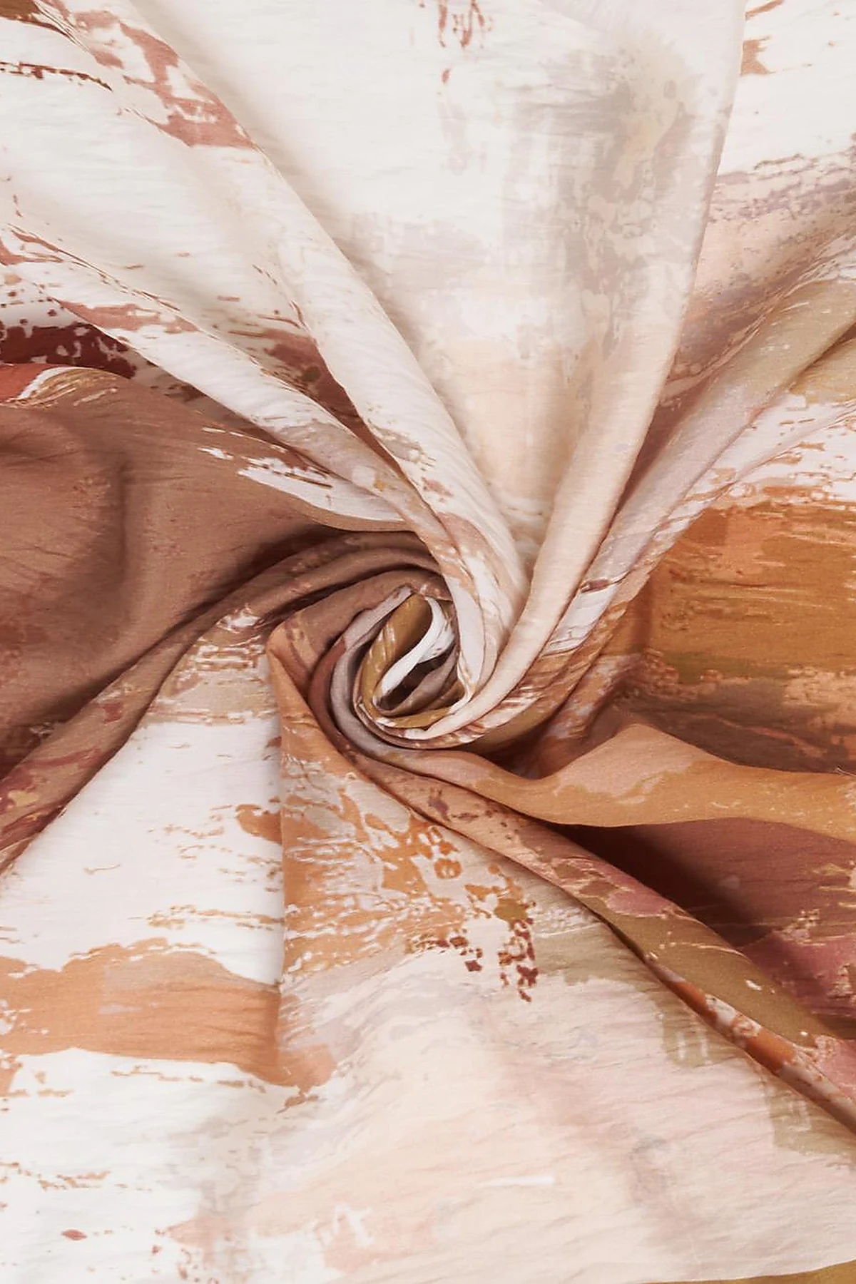 Abstract Patterned Scarf Hazelnut