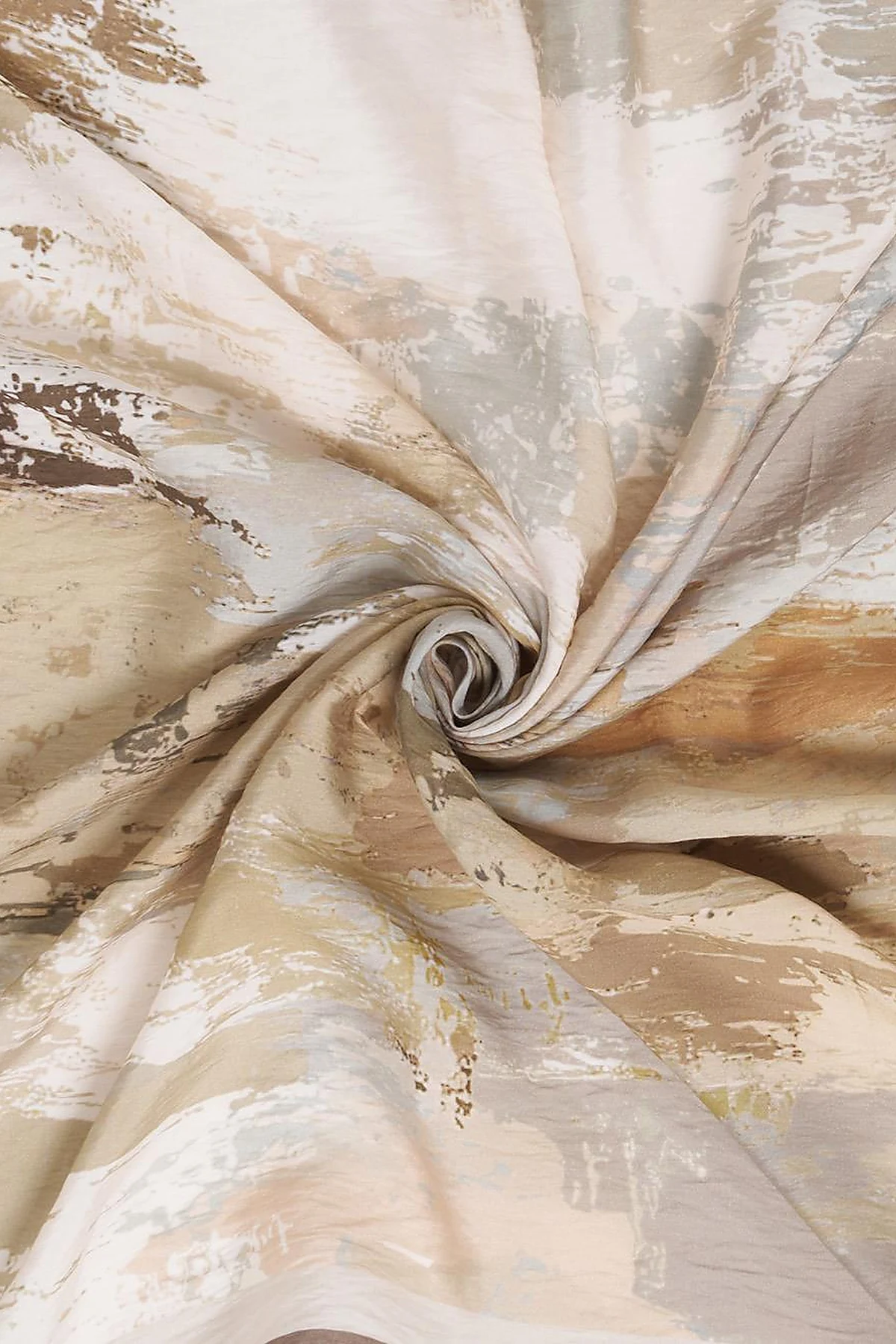 Abstract Patterned Scarf Dark Mink