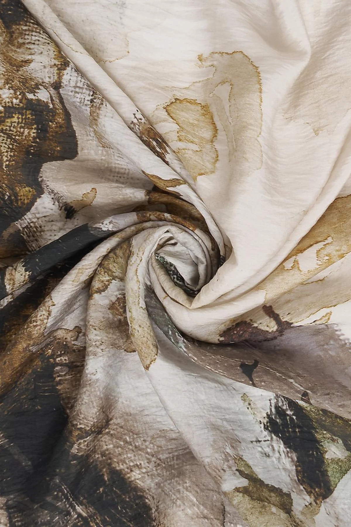 100% Lyocell Rose Patterned Scarf Mink