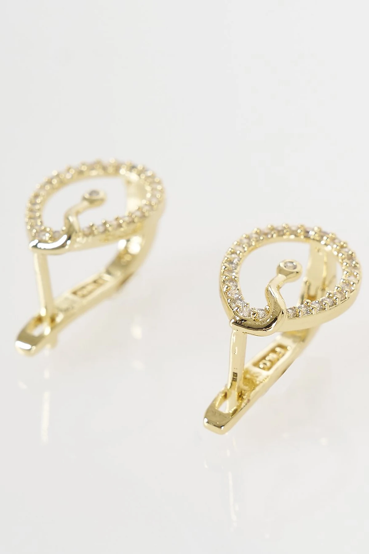 Sarmal Düğüm Küpe Gold