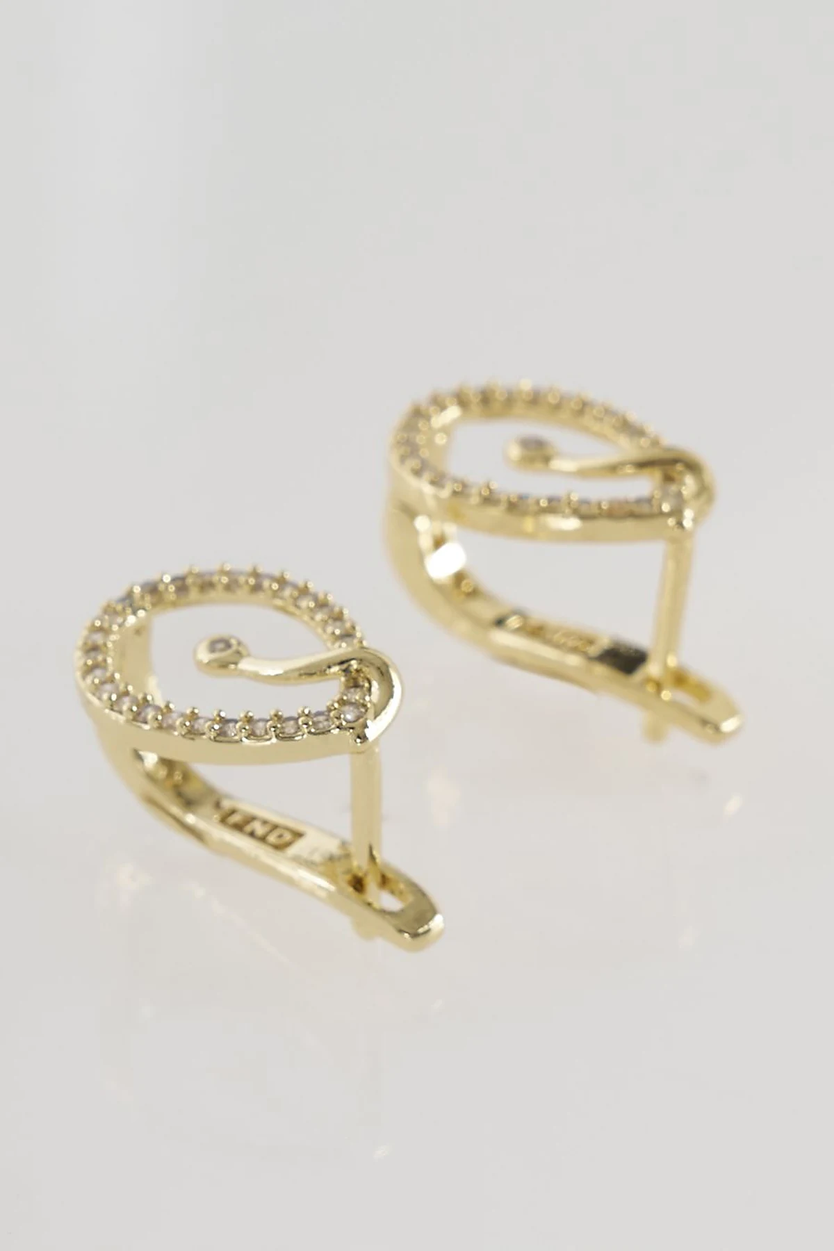 Sarmal Düğüm Küpe Gold