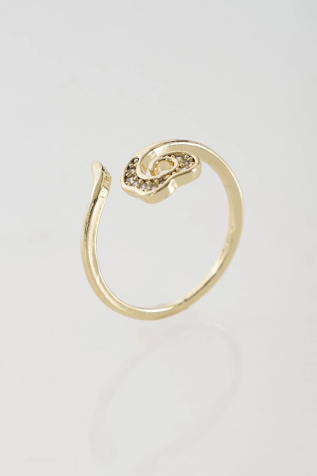 Curved Minimalist Ring Gold