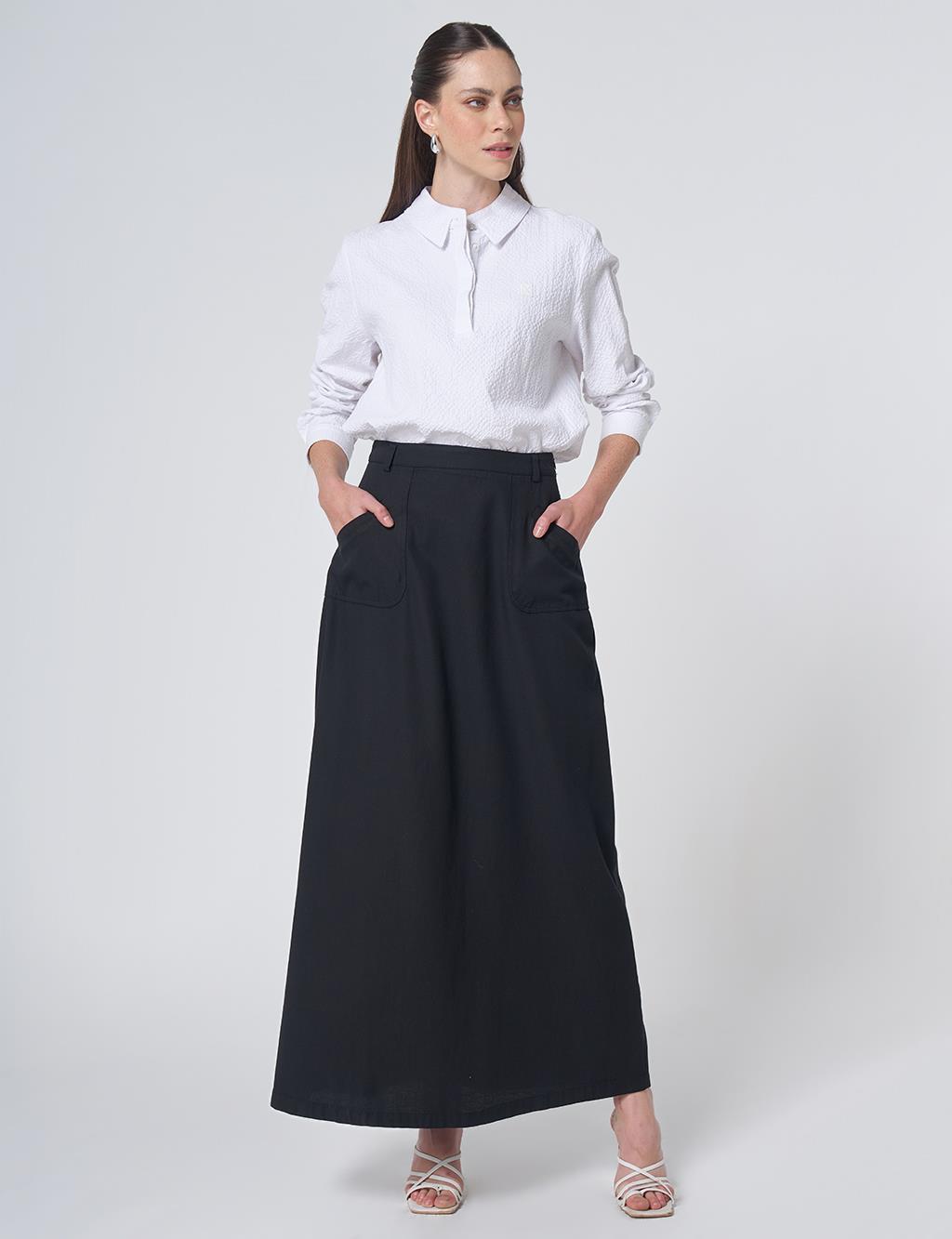 Torba Cepli Non Denim Etek Siyah