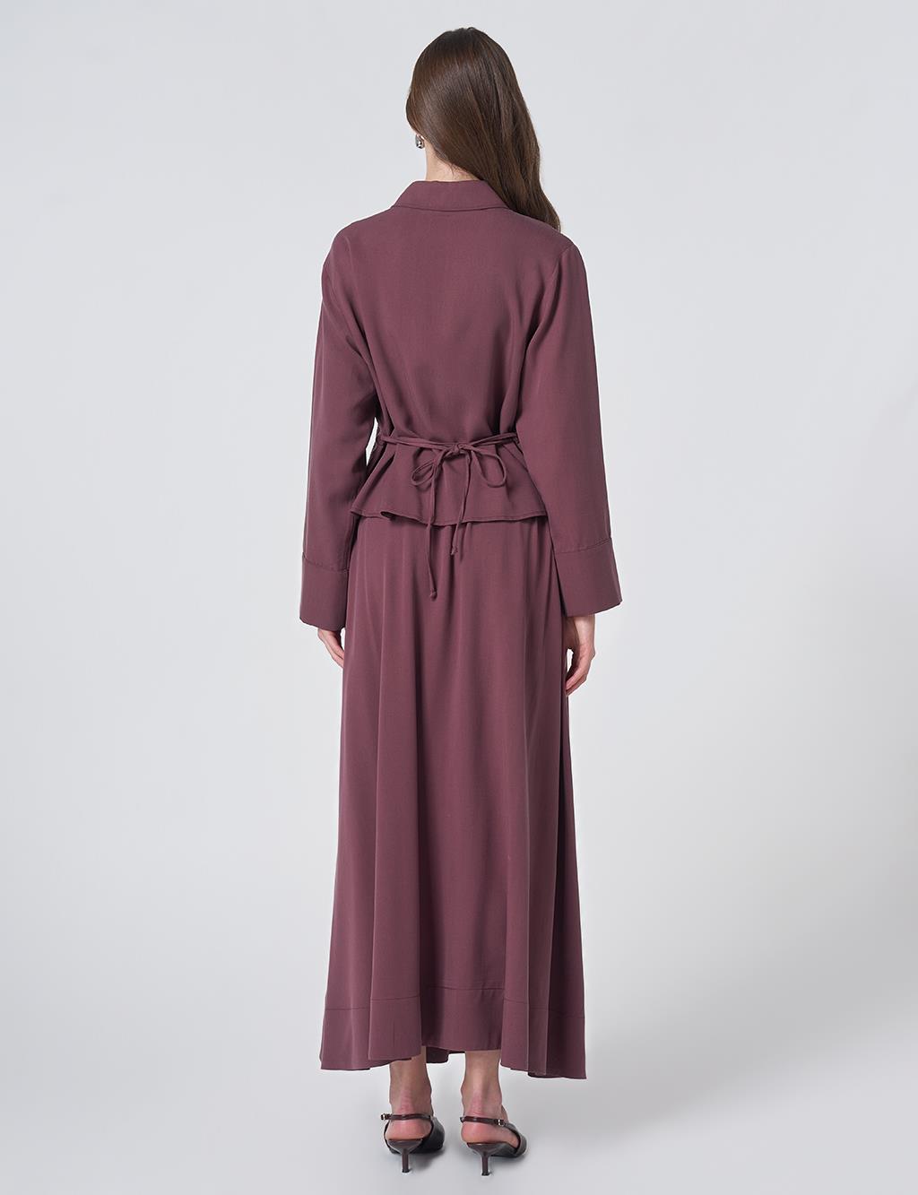 100% Lyocell Skirt Set - Cocoa Powder