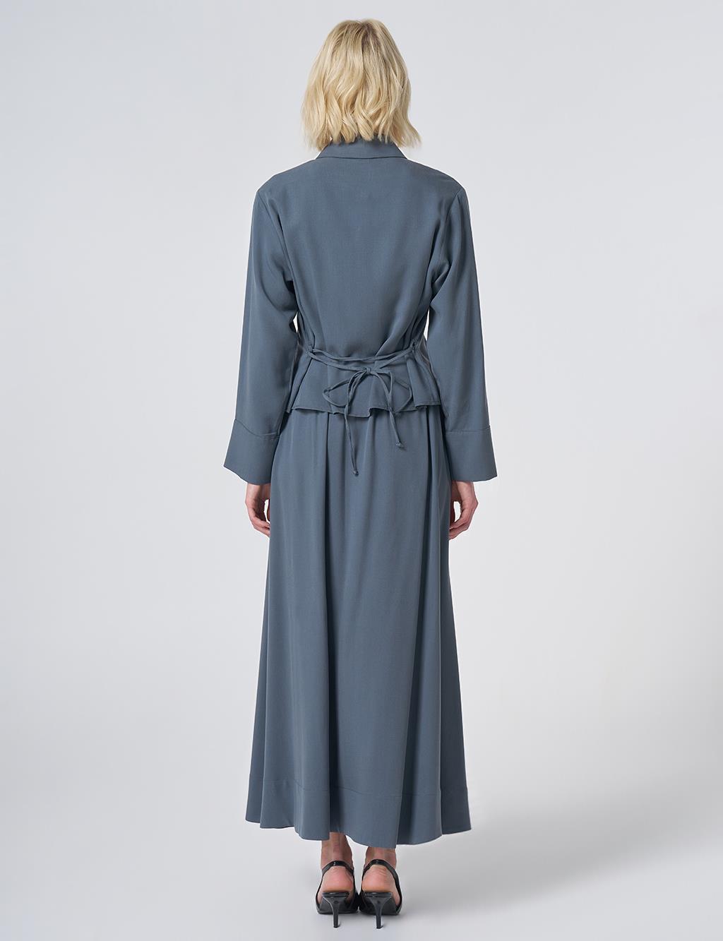 100% Lyocell Skirt Set - Ocean Blue
