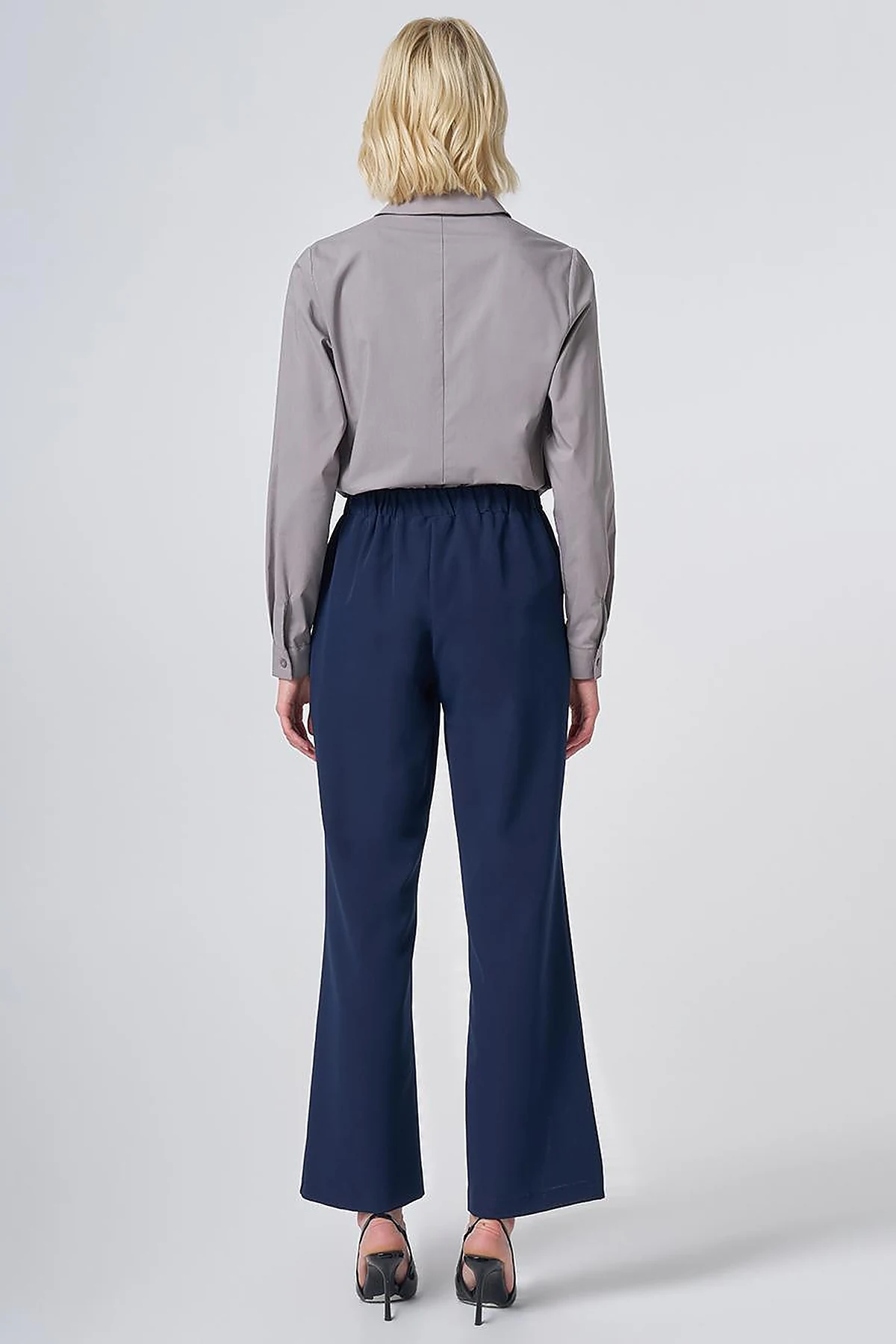 Basic Fabric Trousers - Navy
