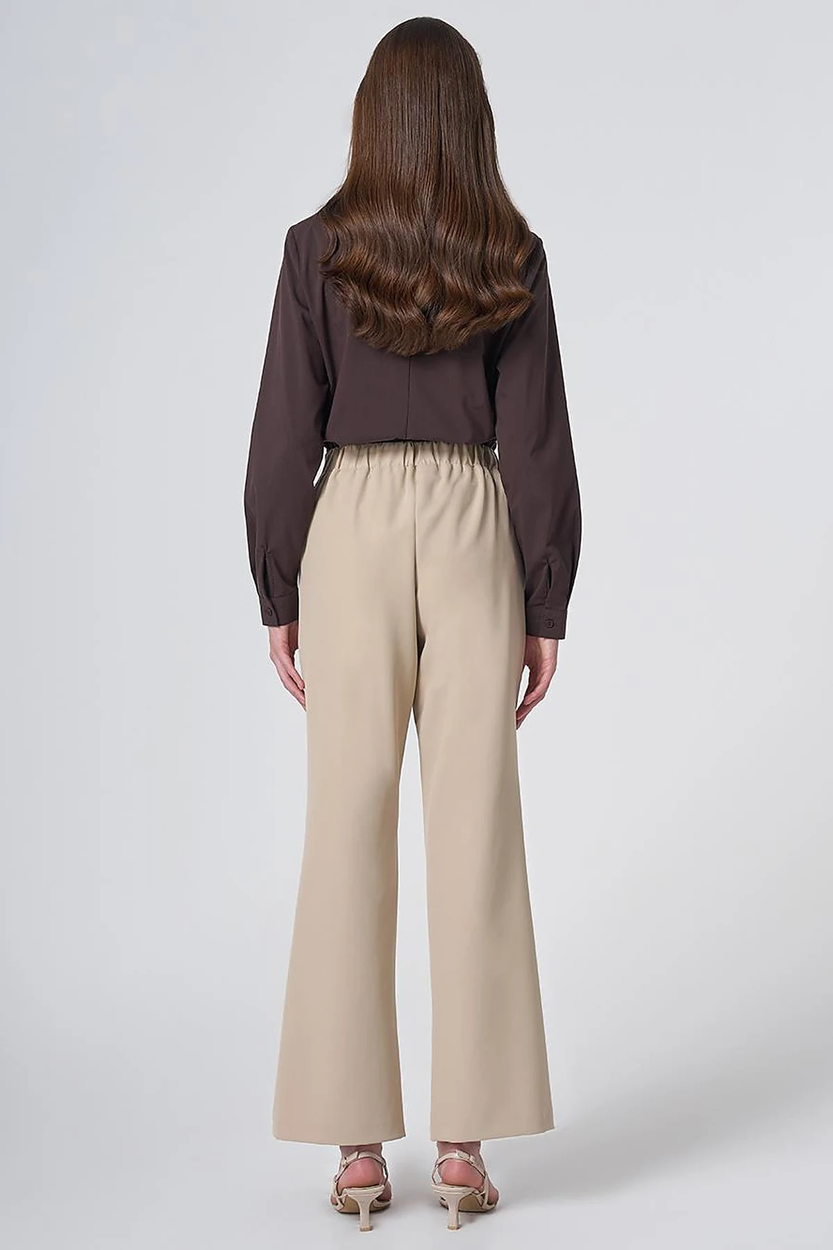 Basic Fabric Trousers - Stone