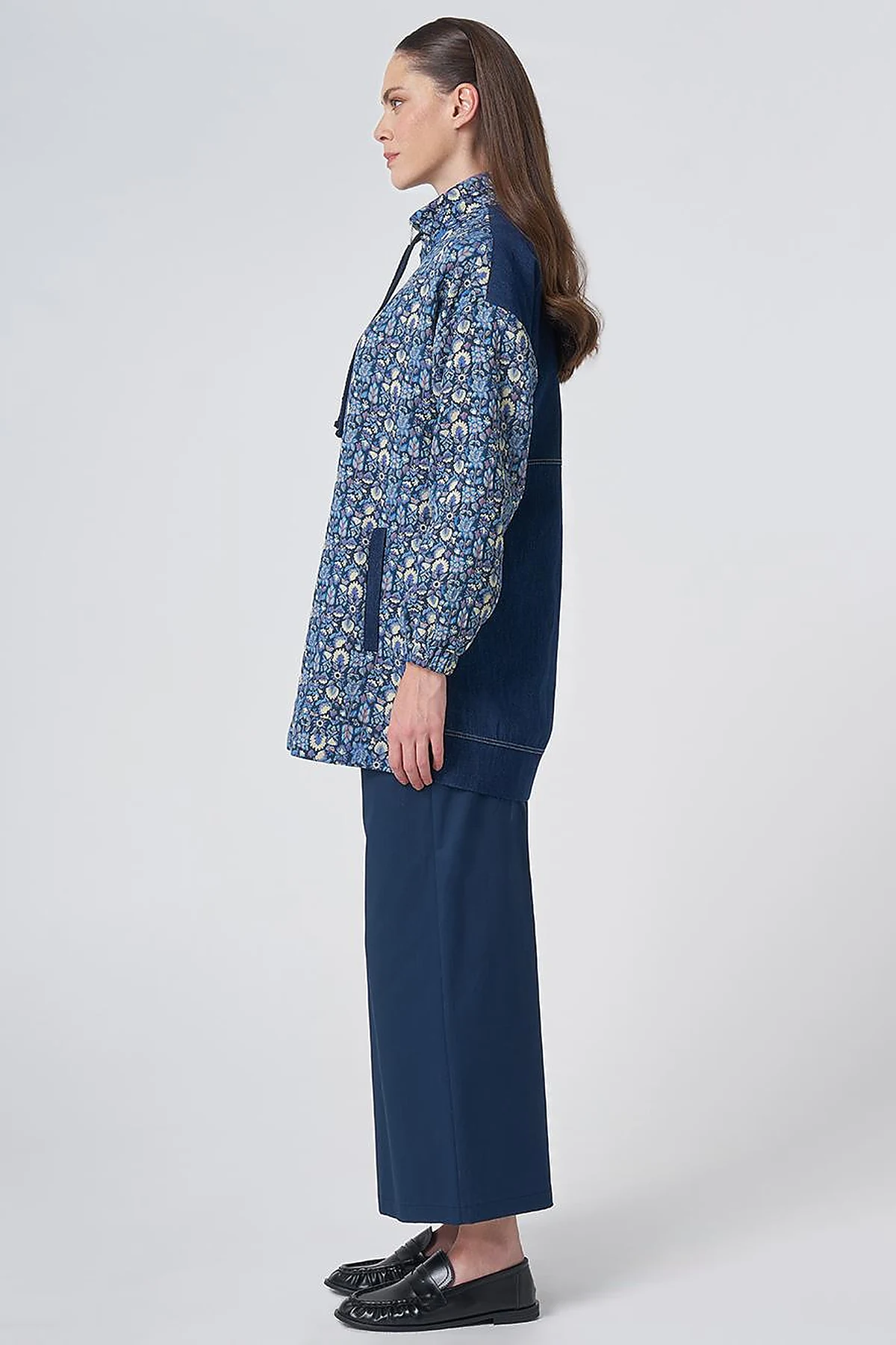 Floral Print Zip-Up Jacket – Lemon