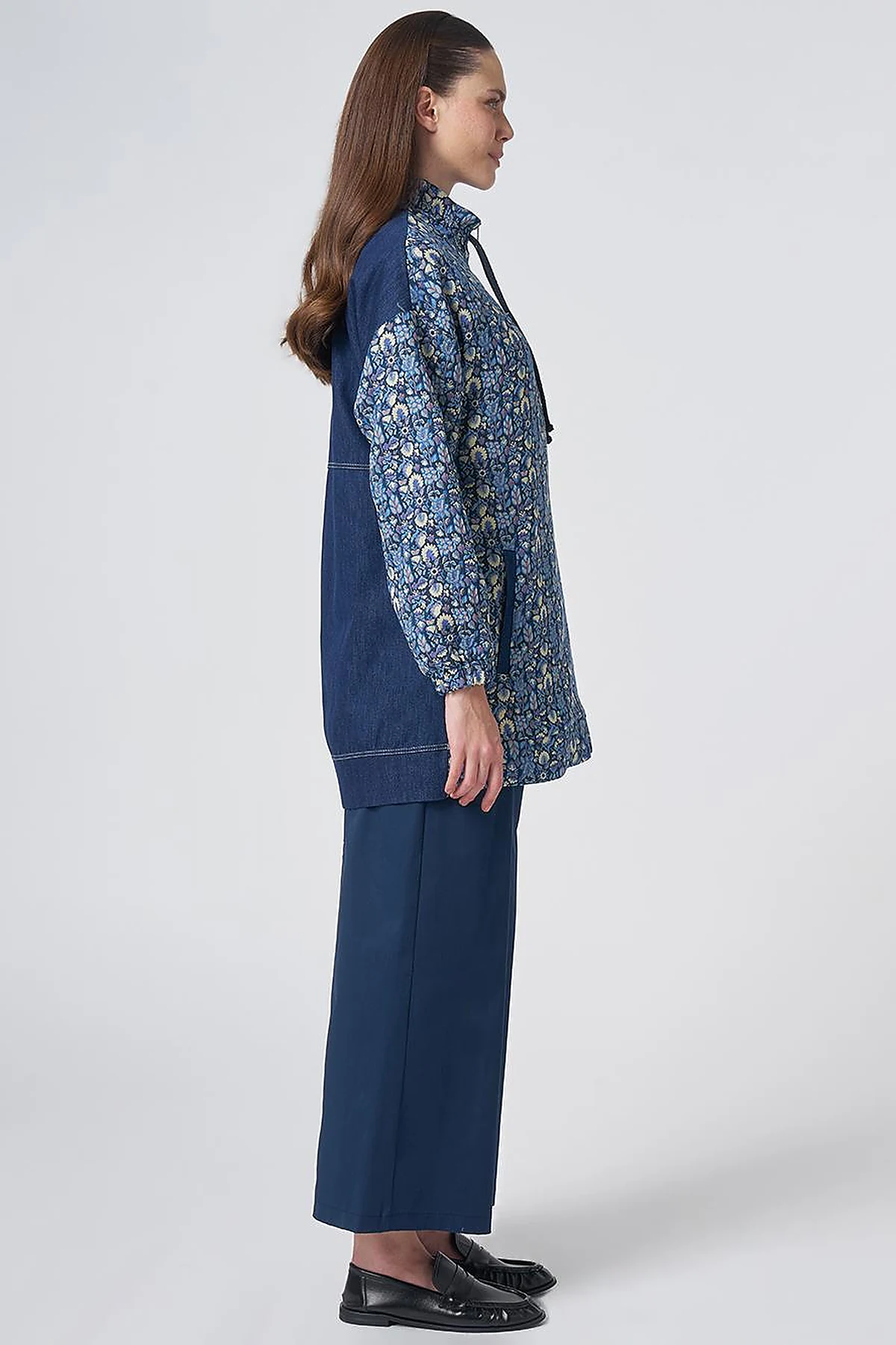 Floral Print Zip-Up Jacket – Lemon
