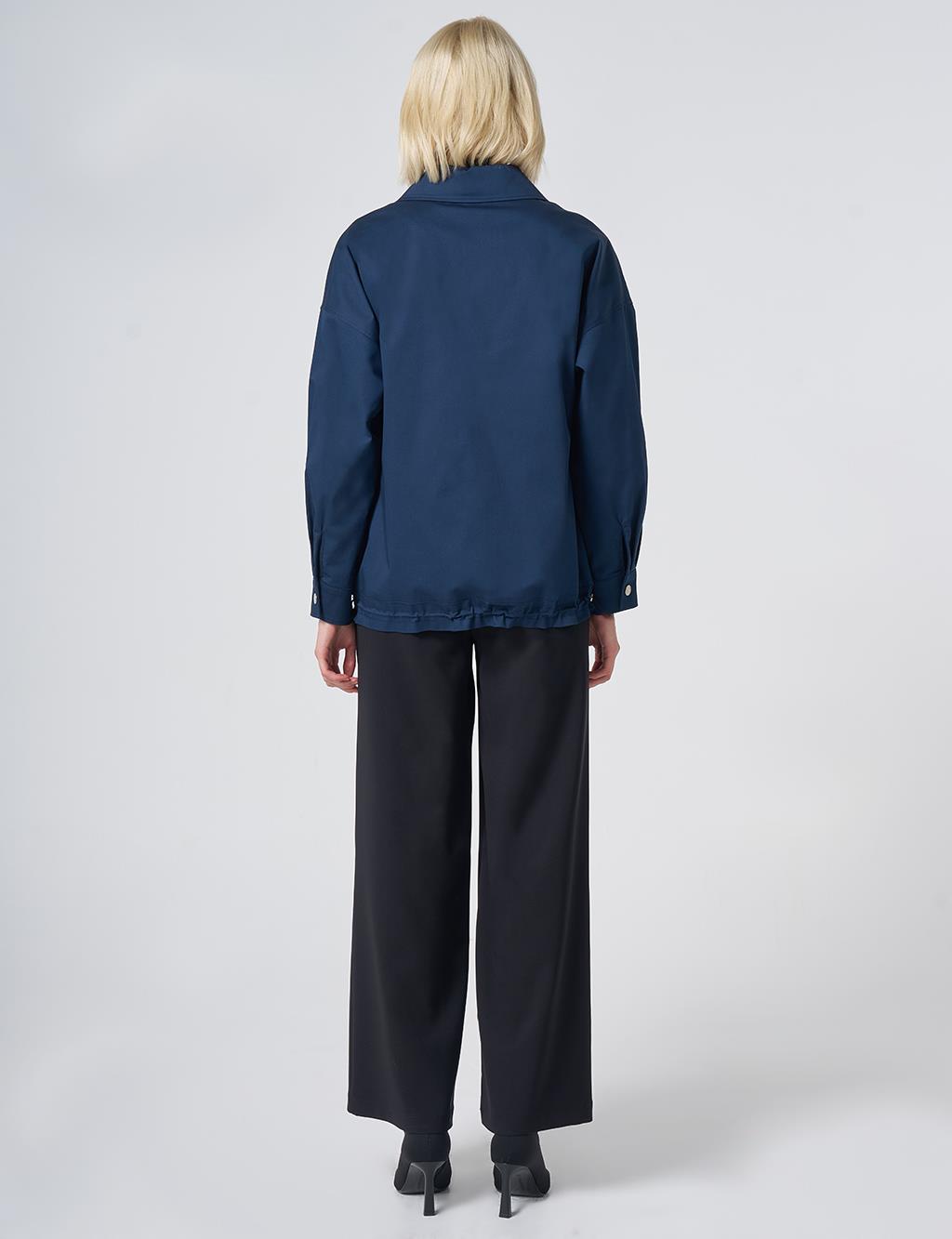 Beaded Embellished Jacket – Dark Navy