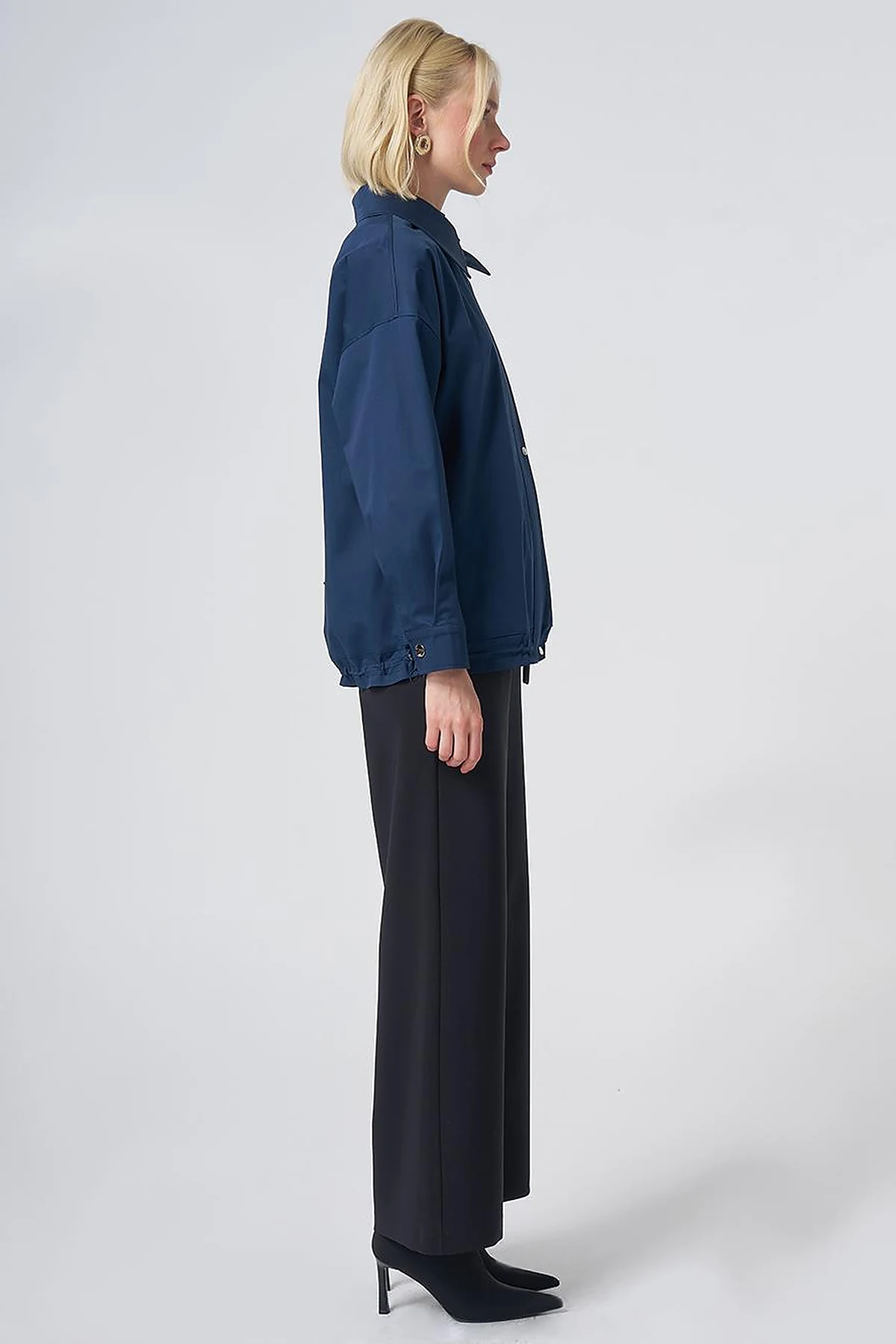 Beaded Embellished Jacket – Dark Navy