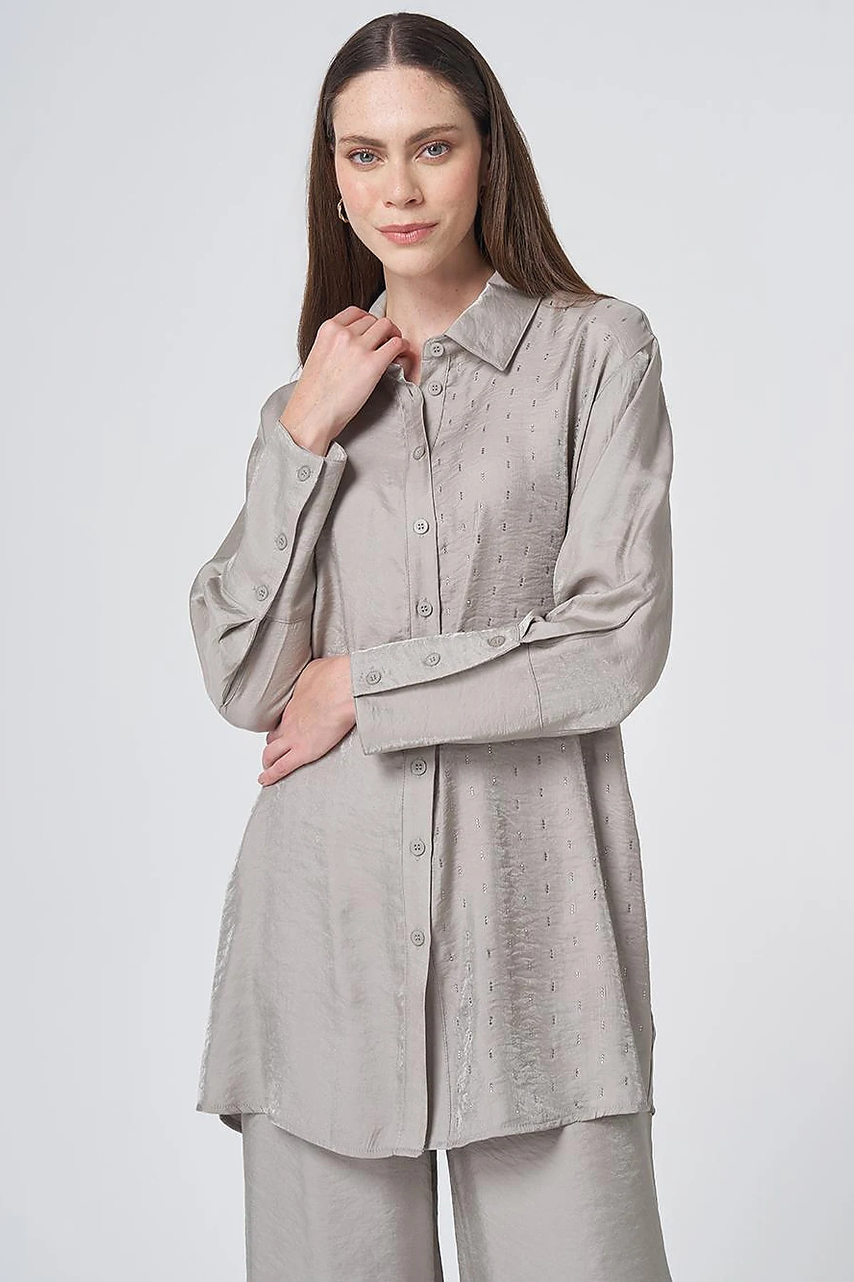 Hotfix Print Modal Two-Piece Set – Dark Mink