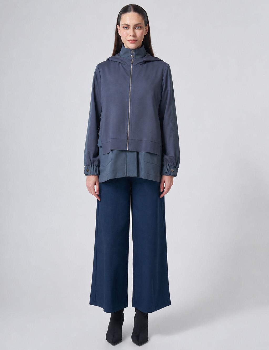 Relaxed-Fit Jacket – Ocean Depth