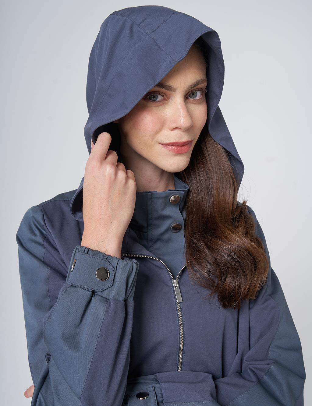 Relaxed-Fit Jacket – Ocean Depth