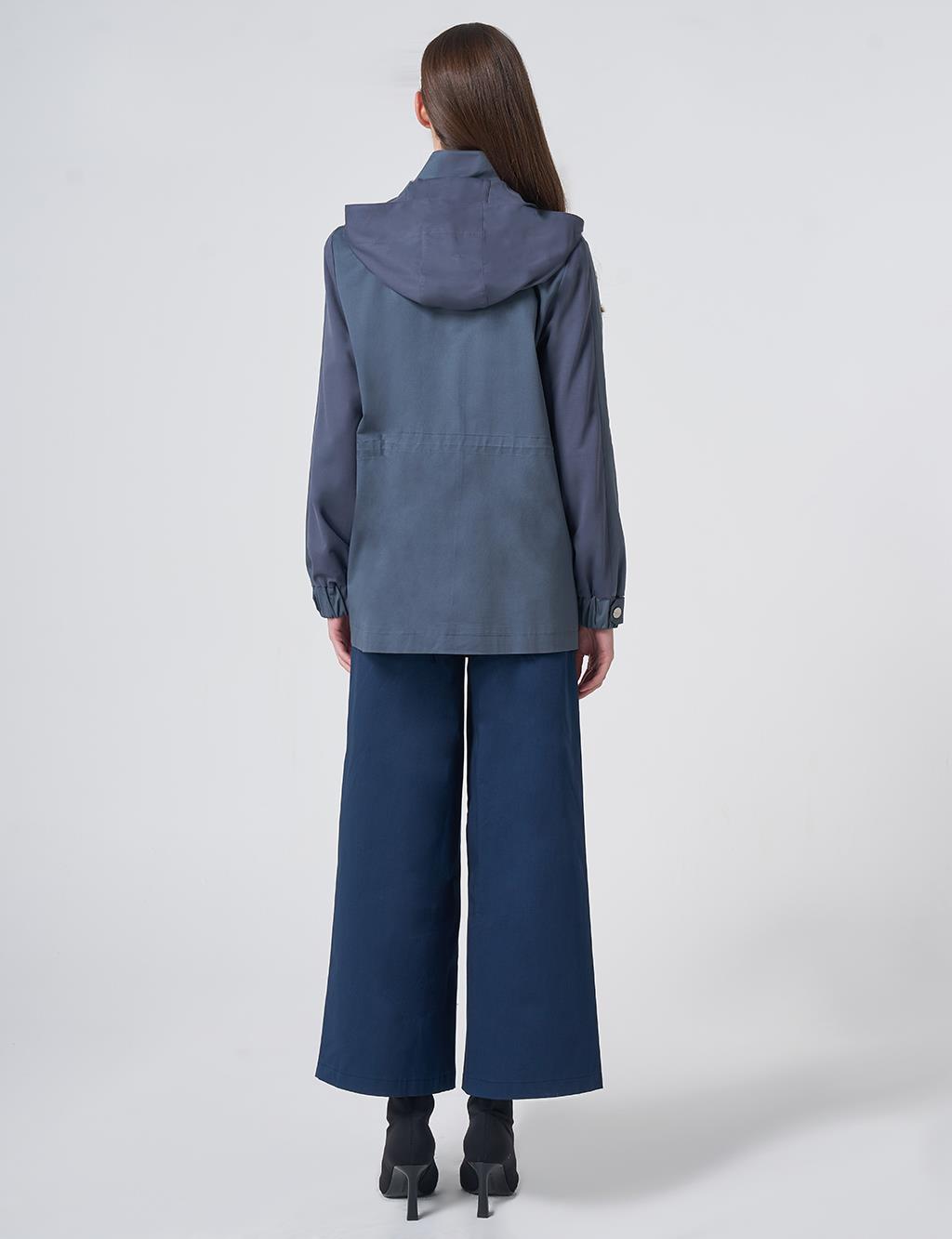Relaxed-Fit Jacket – Ocean Depth