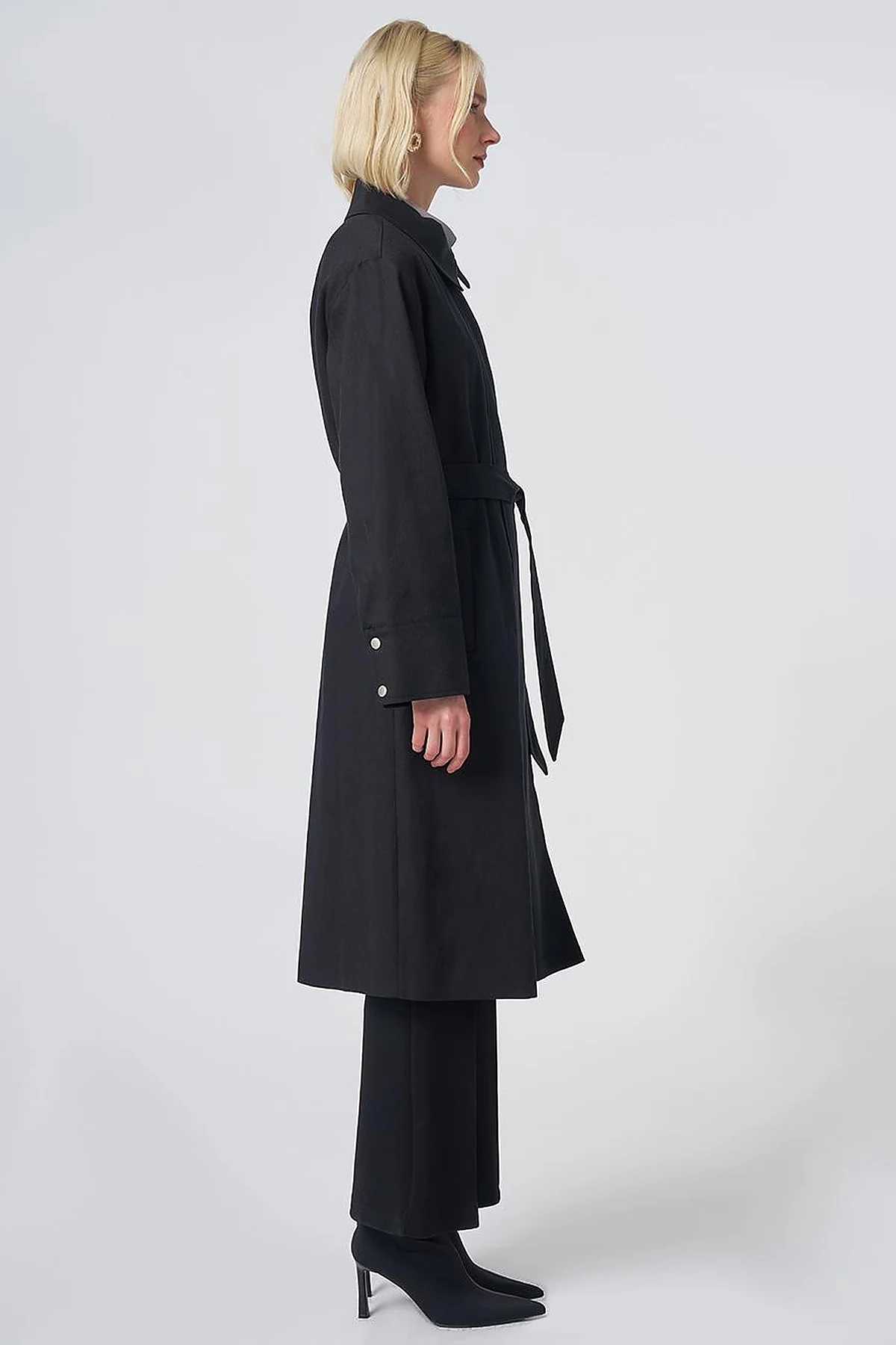 Belted Trench Coat – Black