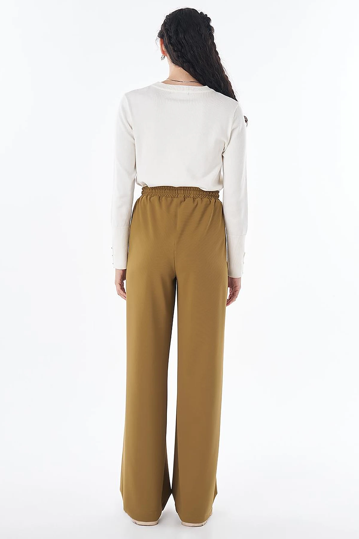 Relaxed-Fit Trousers– Olive