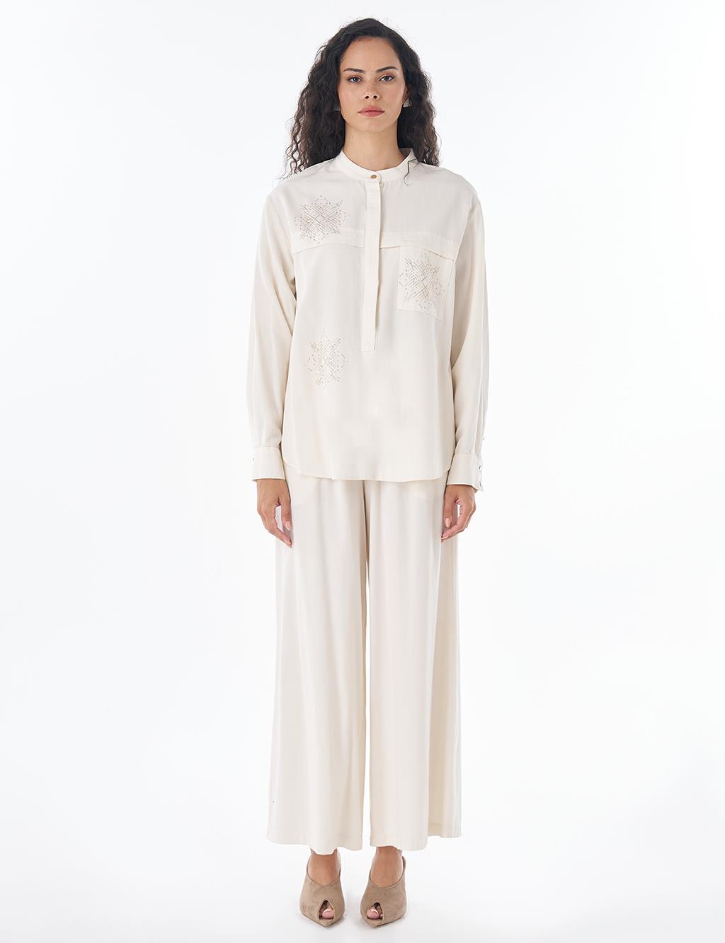 Hotfix Print Lyocell Set – Cream