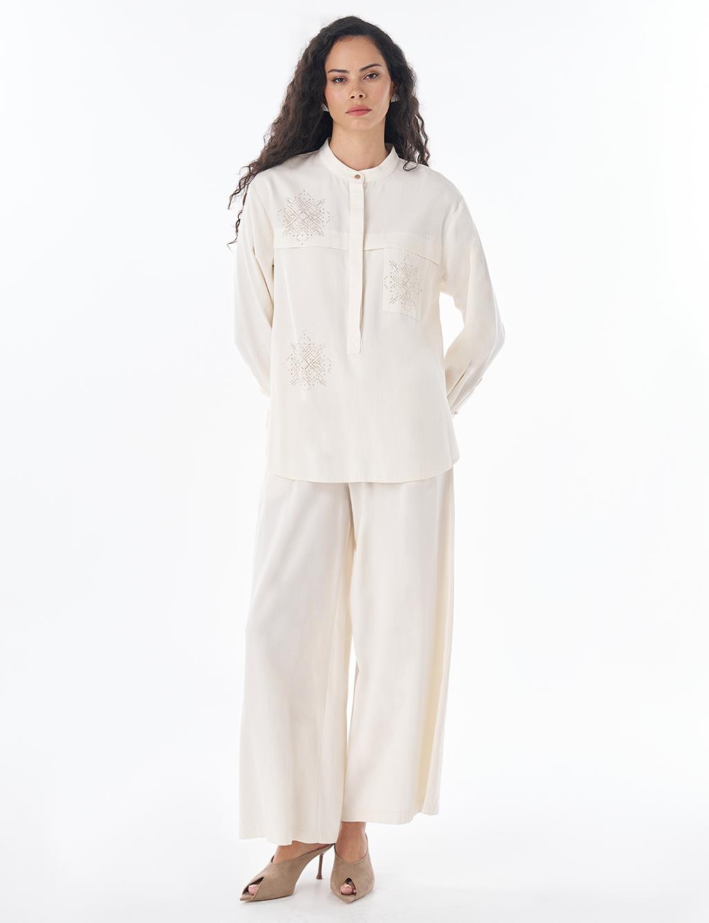 Hotfix Print Lyocell Set – Cream