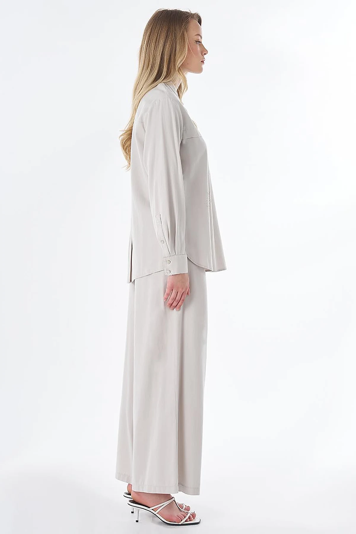 Hotfix Print Lyocell Set – Light Grey