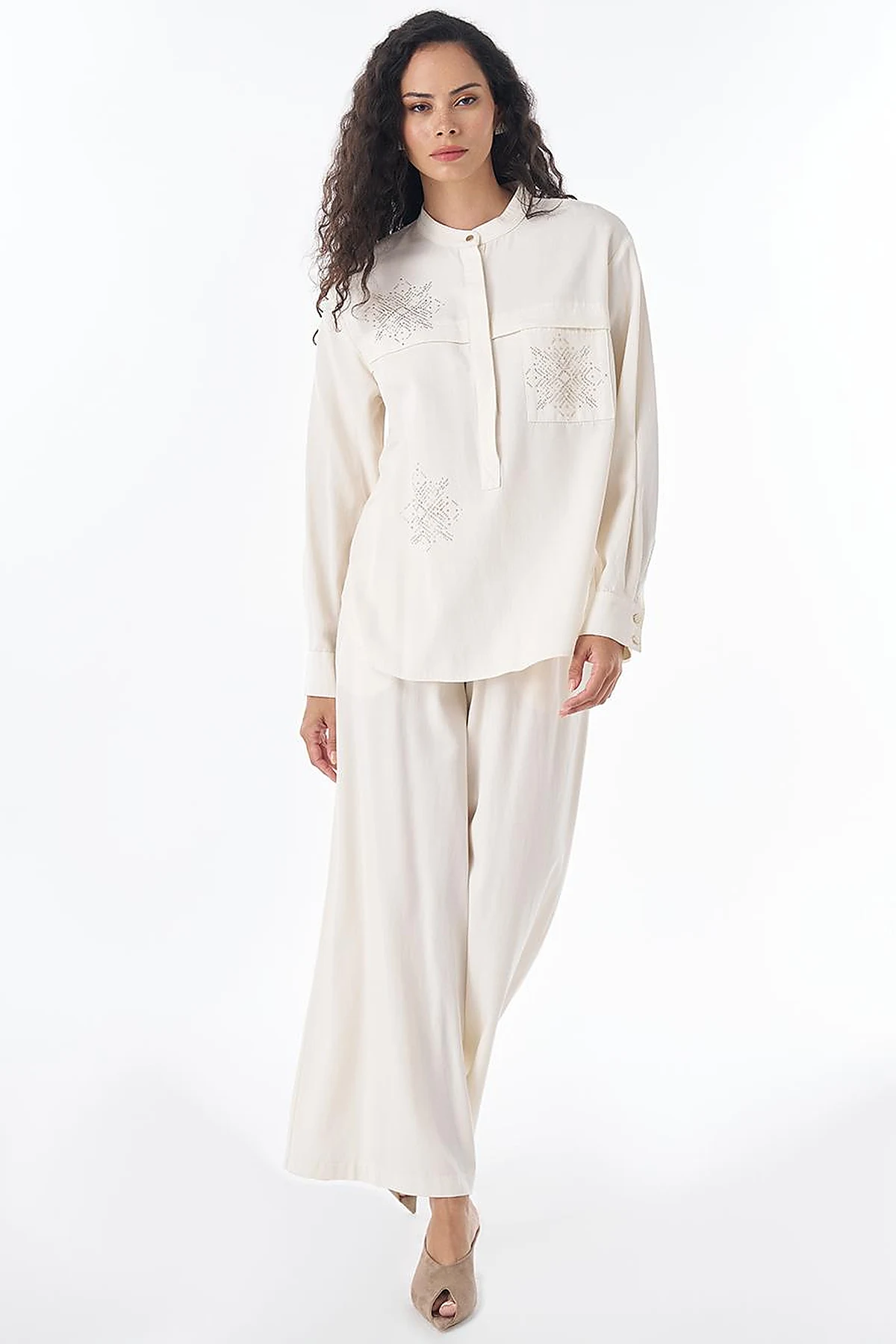 Hotfix Print Lyocell Set – Cream