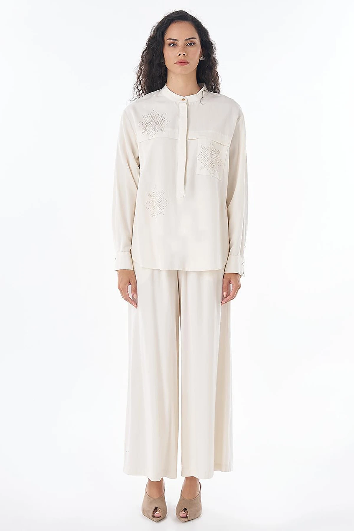 Hotfix Print Lyocell Set – Cream