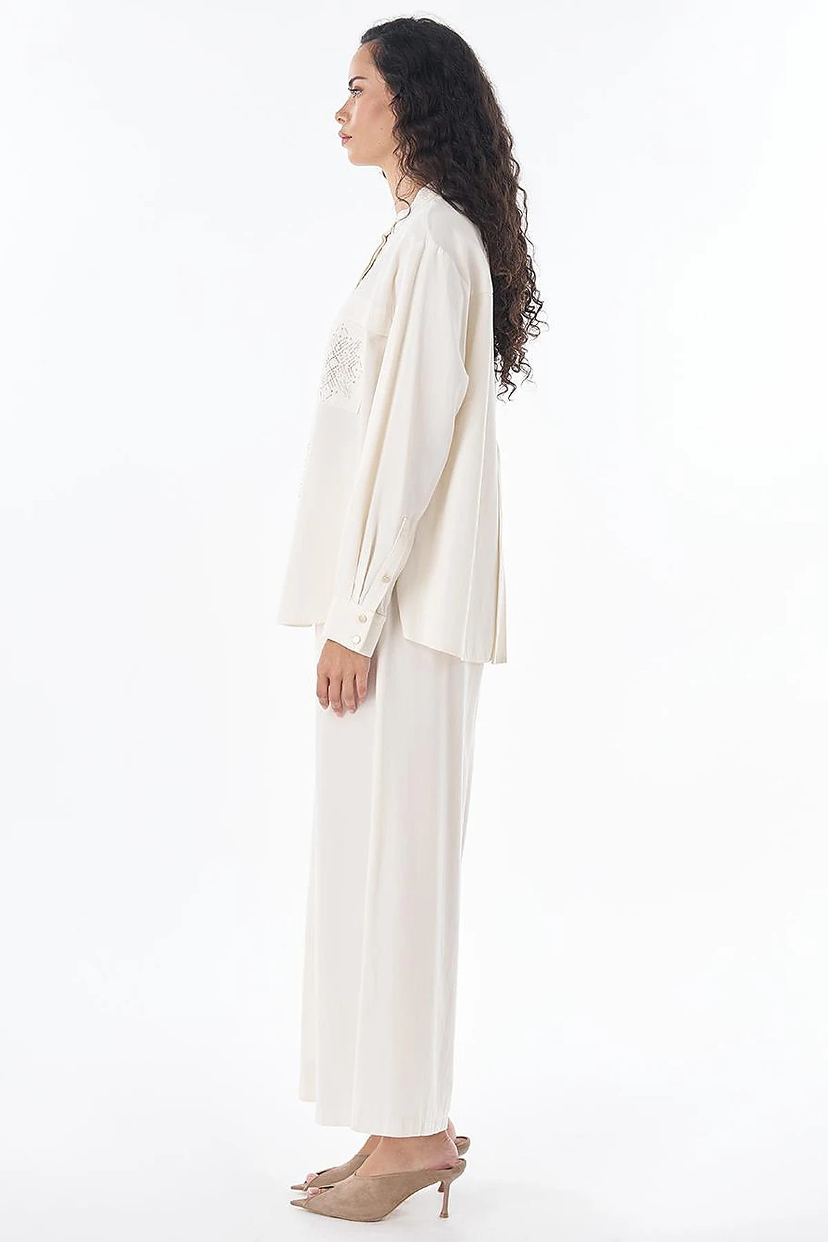 Hotfix Print Lyocell Set – Cream