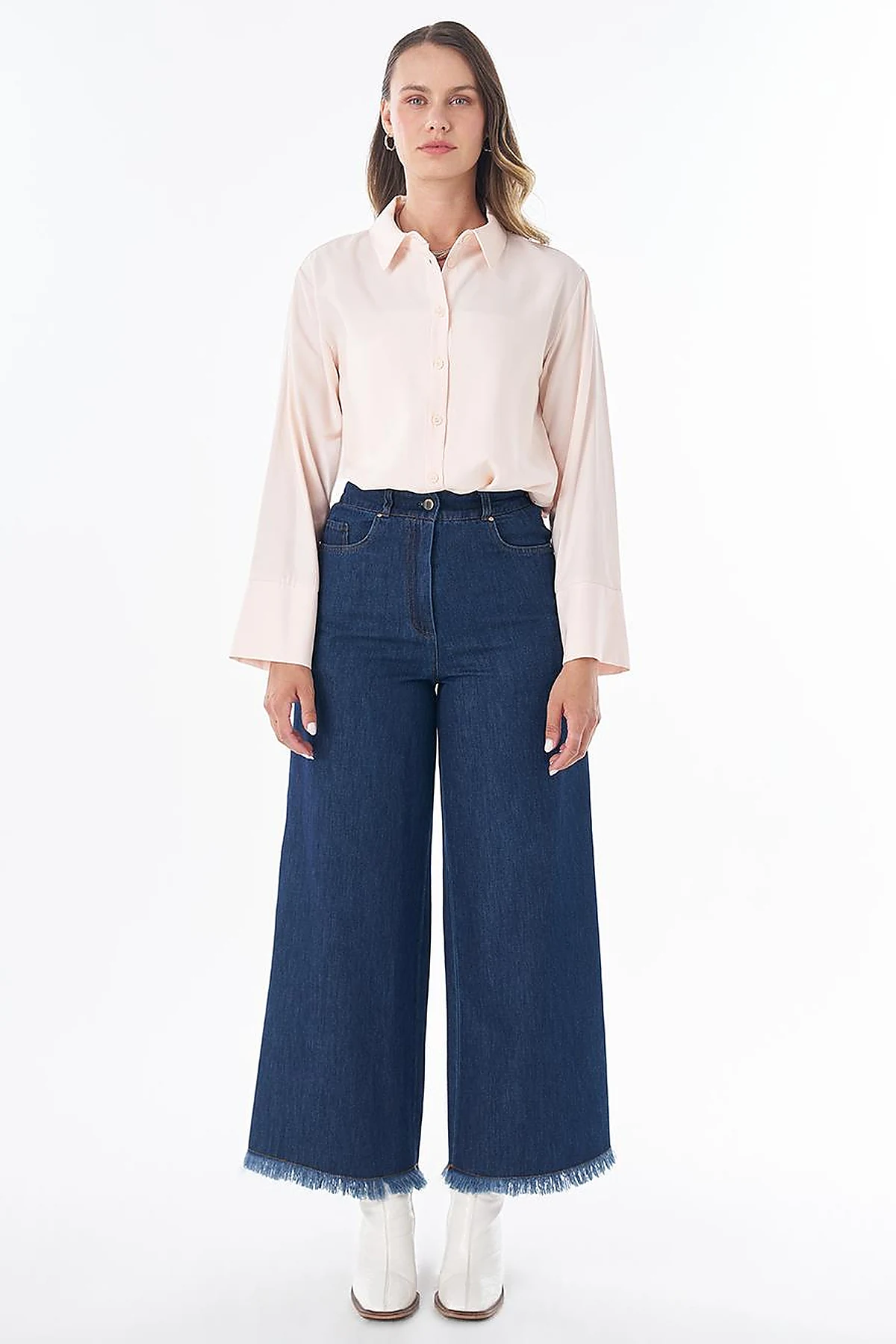 Tasseled Denim Pants – Indigo