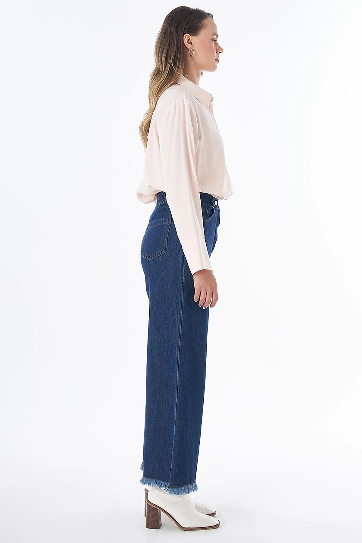 Tasseled Denim Pants – Indigo