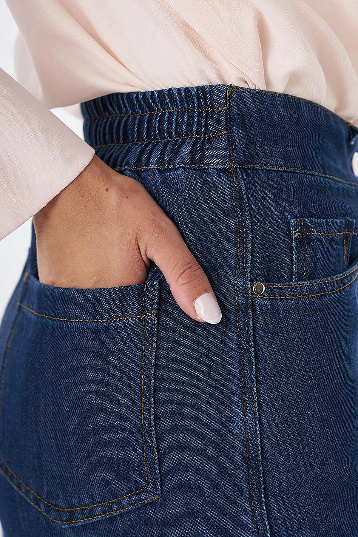 Tasseled Denim Pants – Indigo