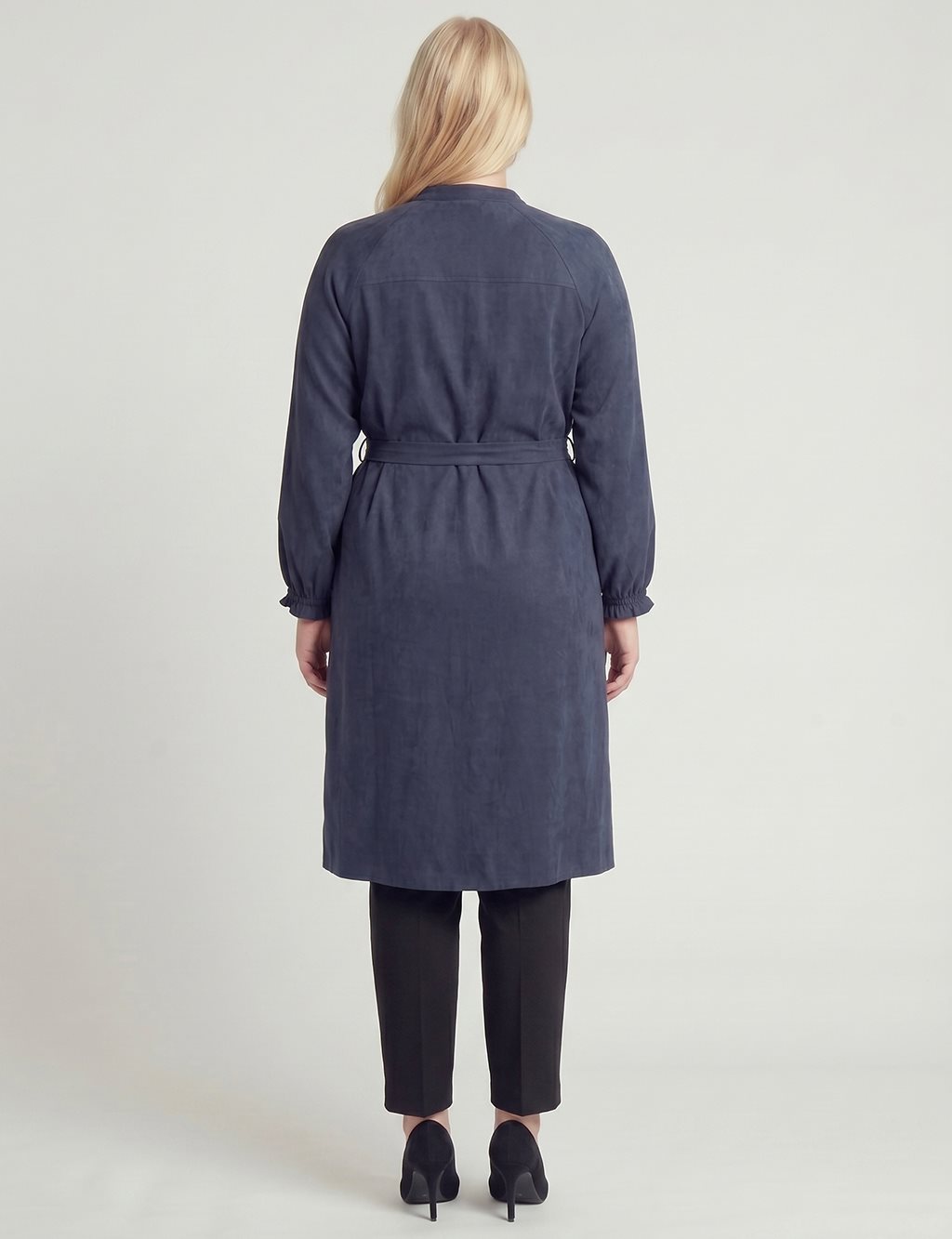 100% Lyocell Raglan Sleeve Long Tunic – Dark Navy
