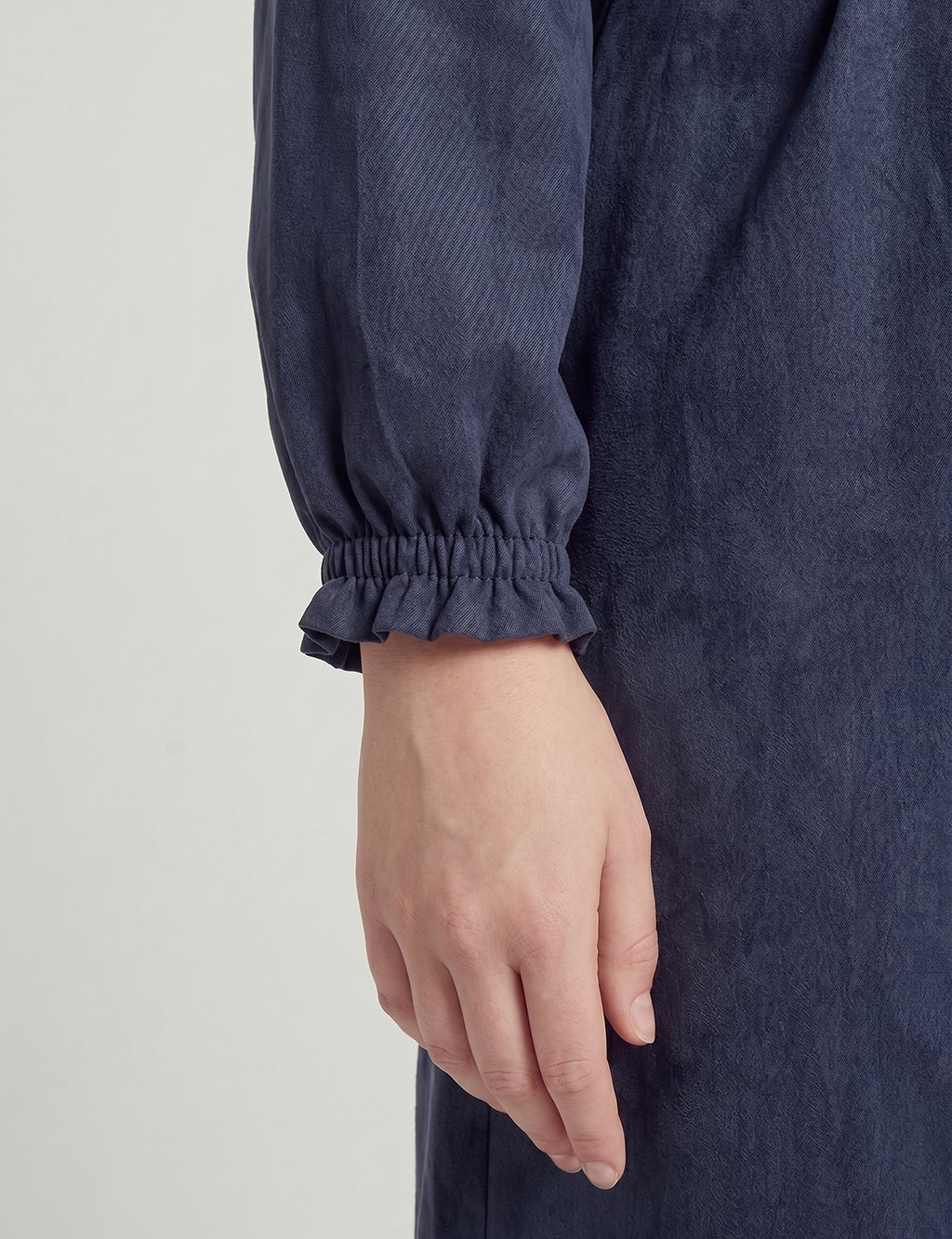 100% Lyocell Raglan Sleeve Long Tunic – Dark Navy