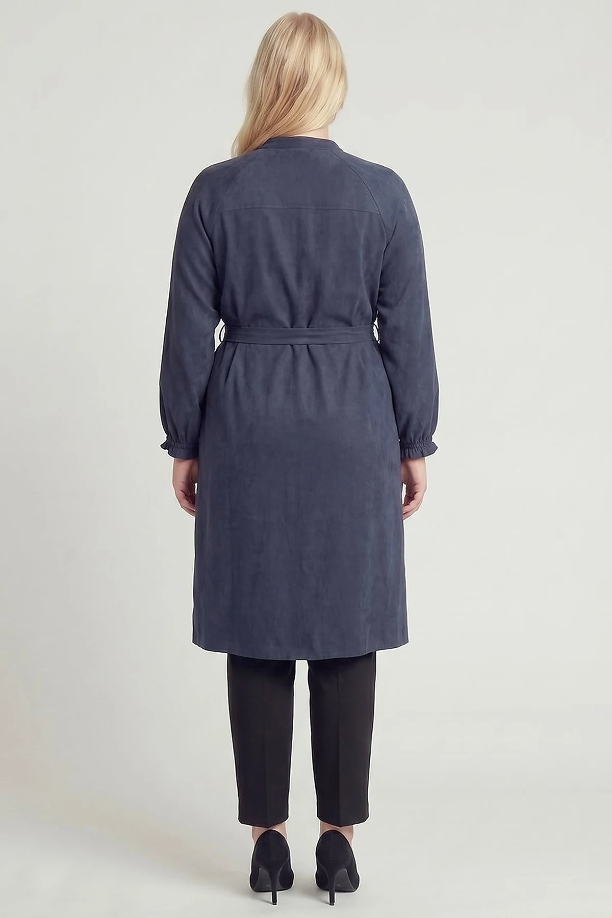 100% Lyocell Raglan Sleeve Long Tunic – Dark Navy