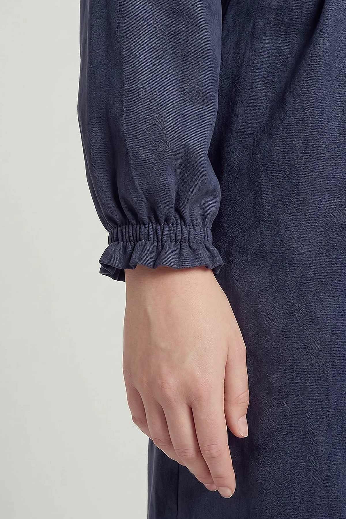 100% Lyocell Raglan Sleeve Long Tunic – Dark Navy
