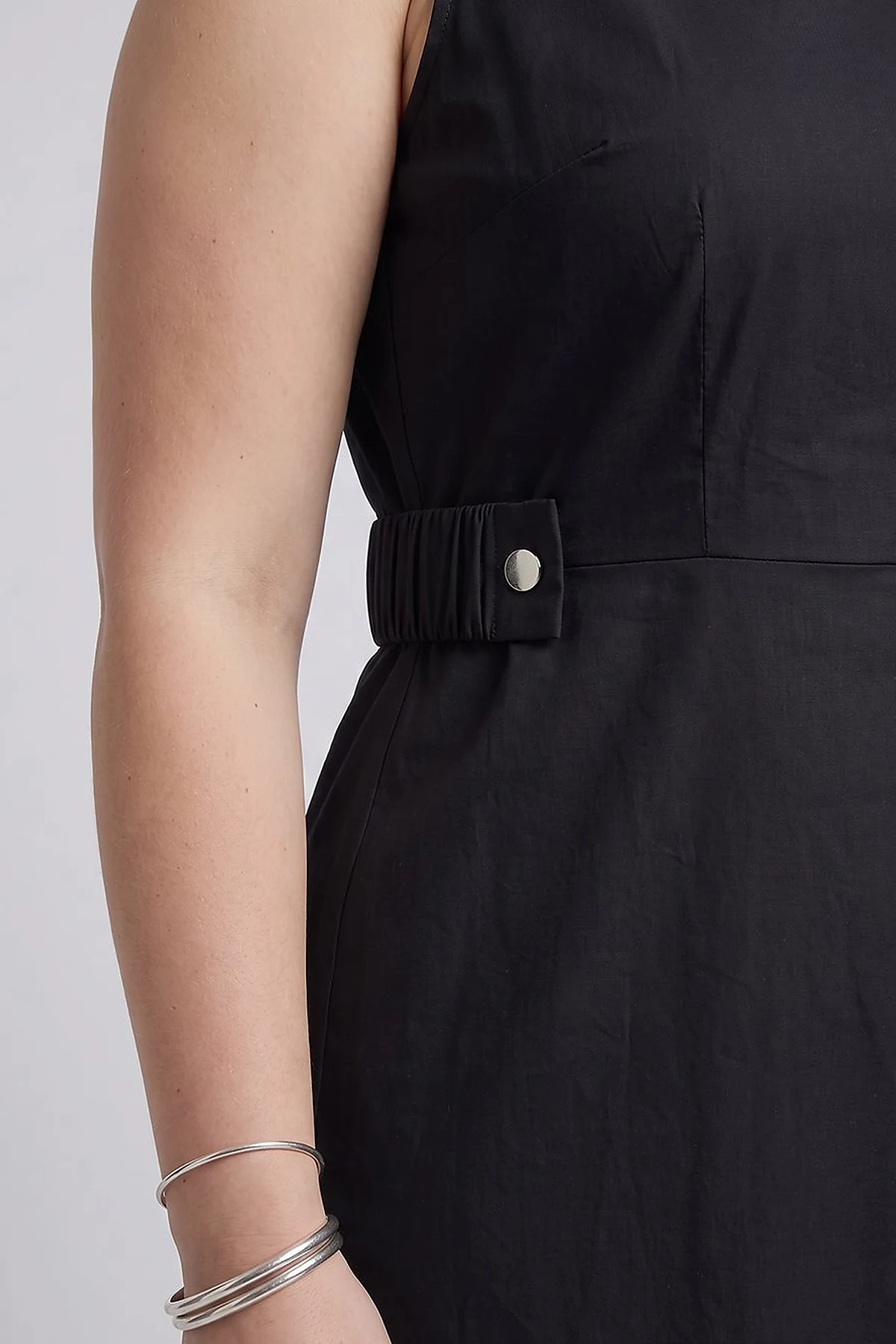 Waist Detail Dress – Black