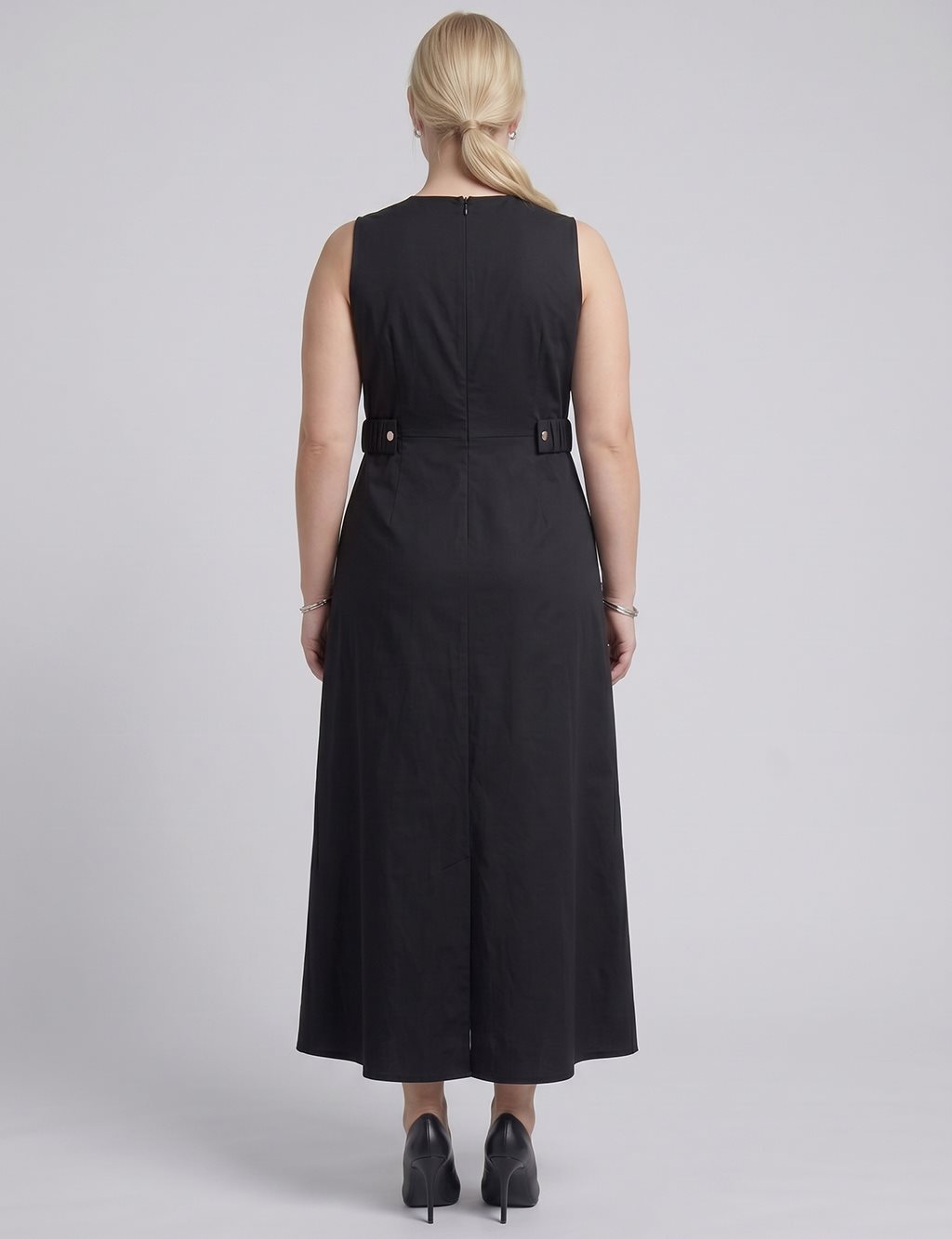 Waist Detail Dress – Black