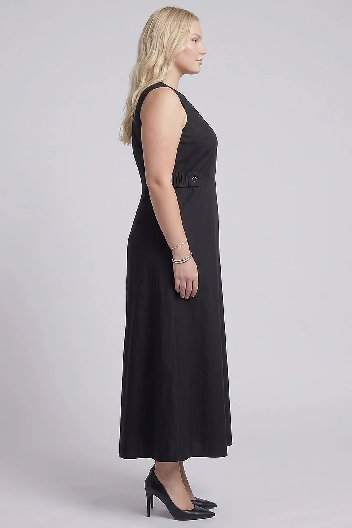 Waist Detail Dress – Black