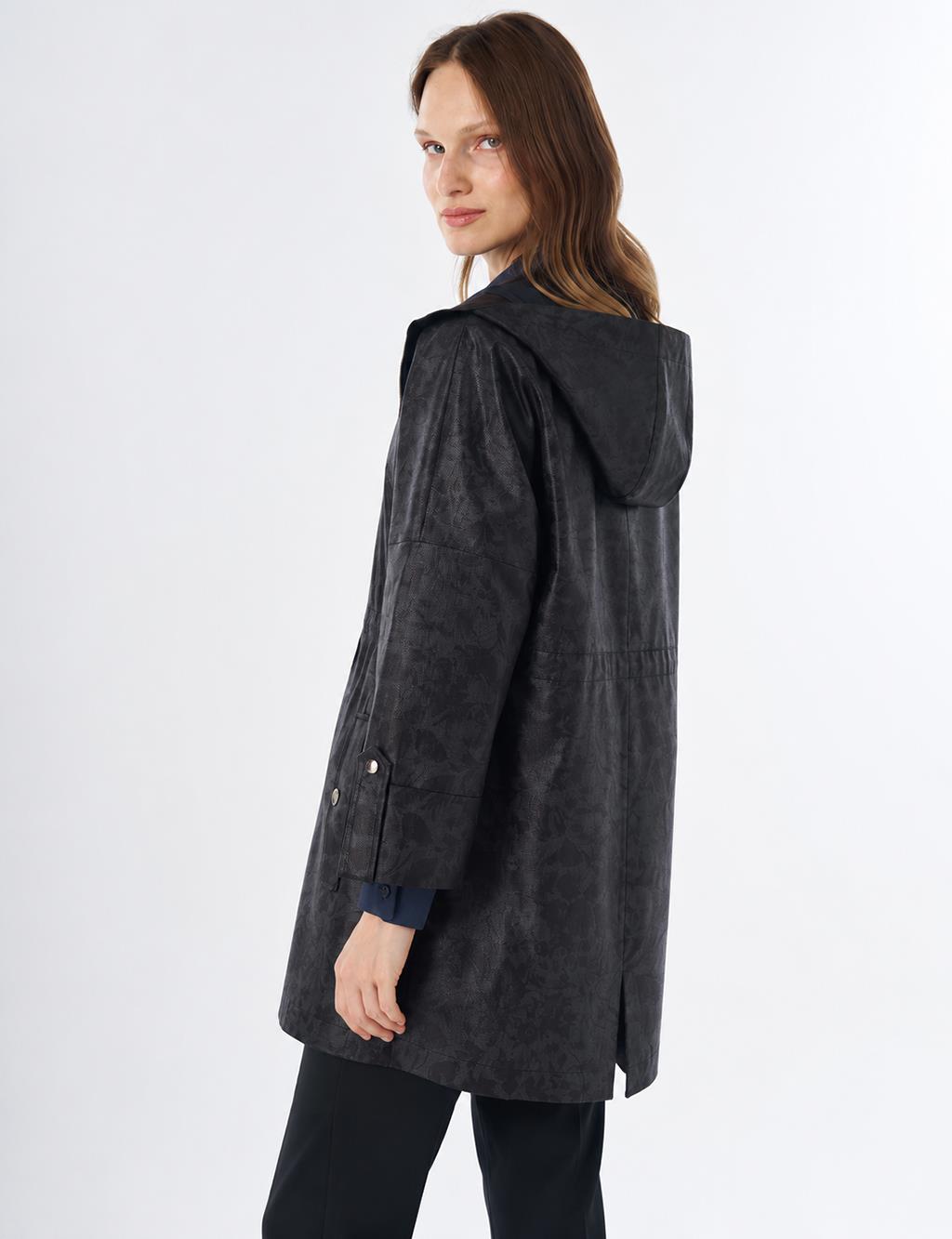 Wide Collar Jacket Black