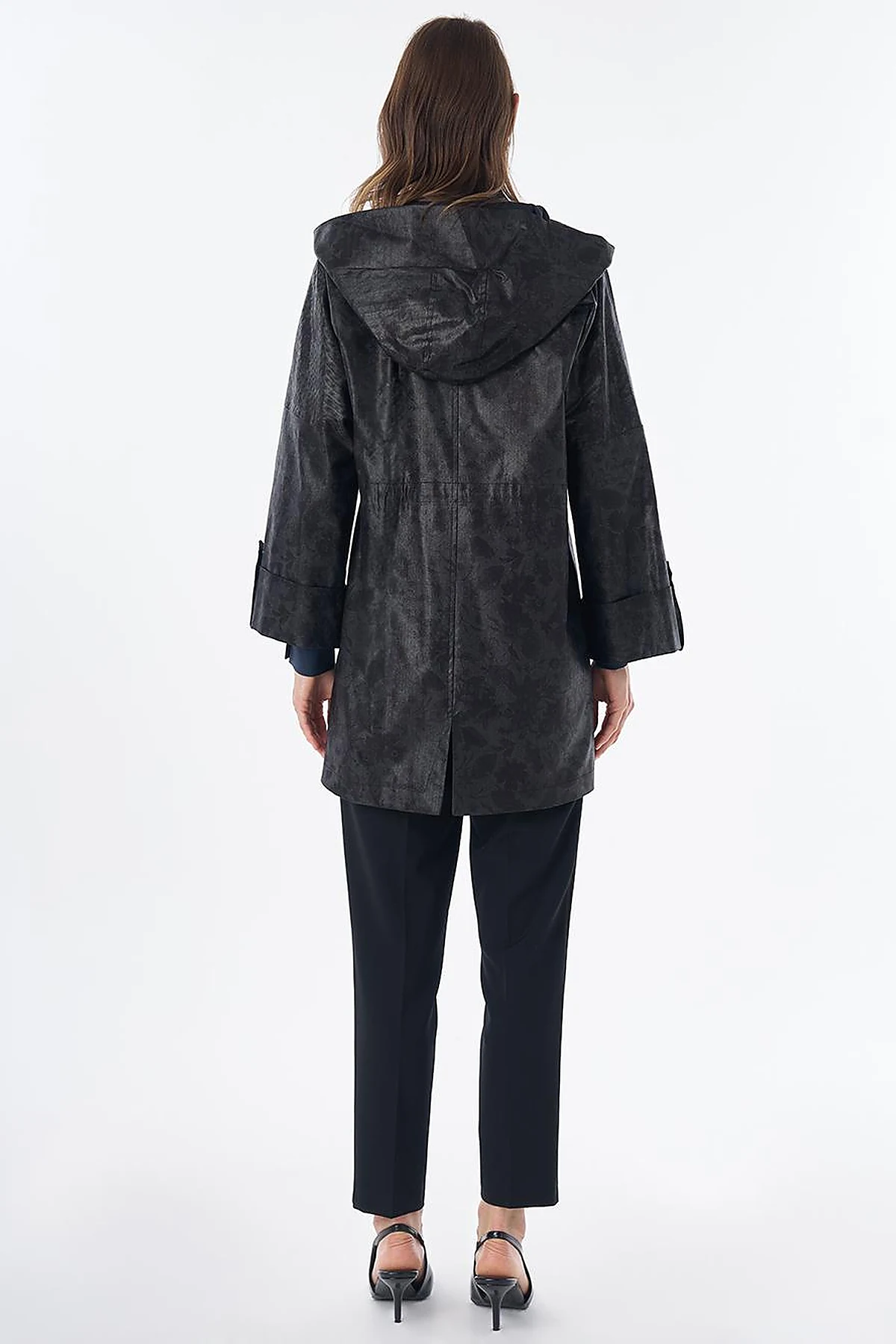 Wide Collar Jacket Black