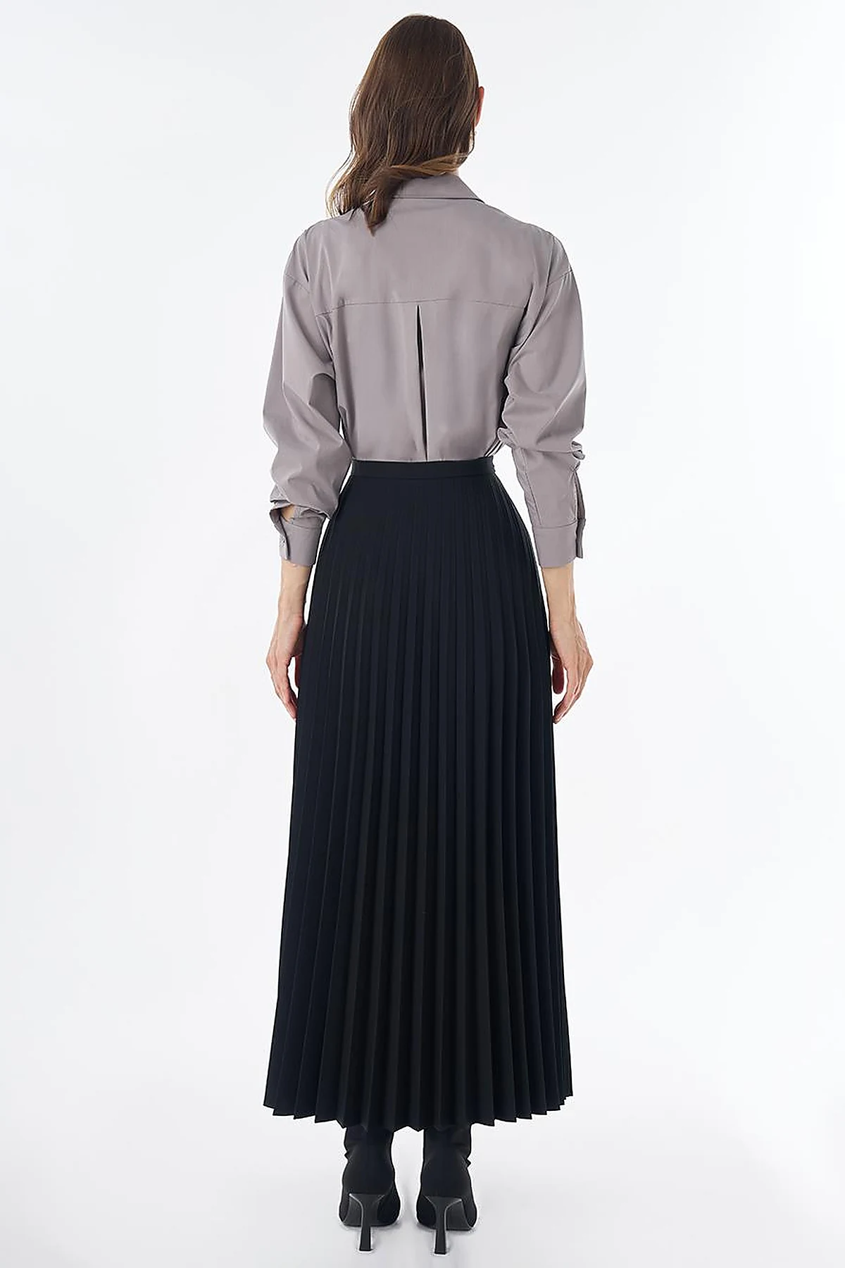 Basic Pleated Skirt - Black