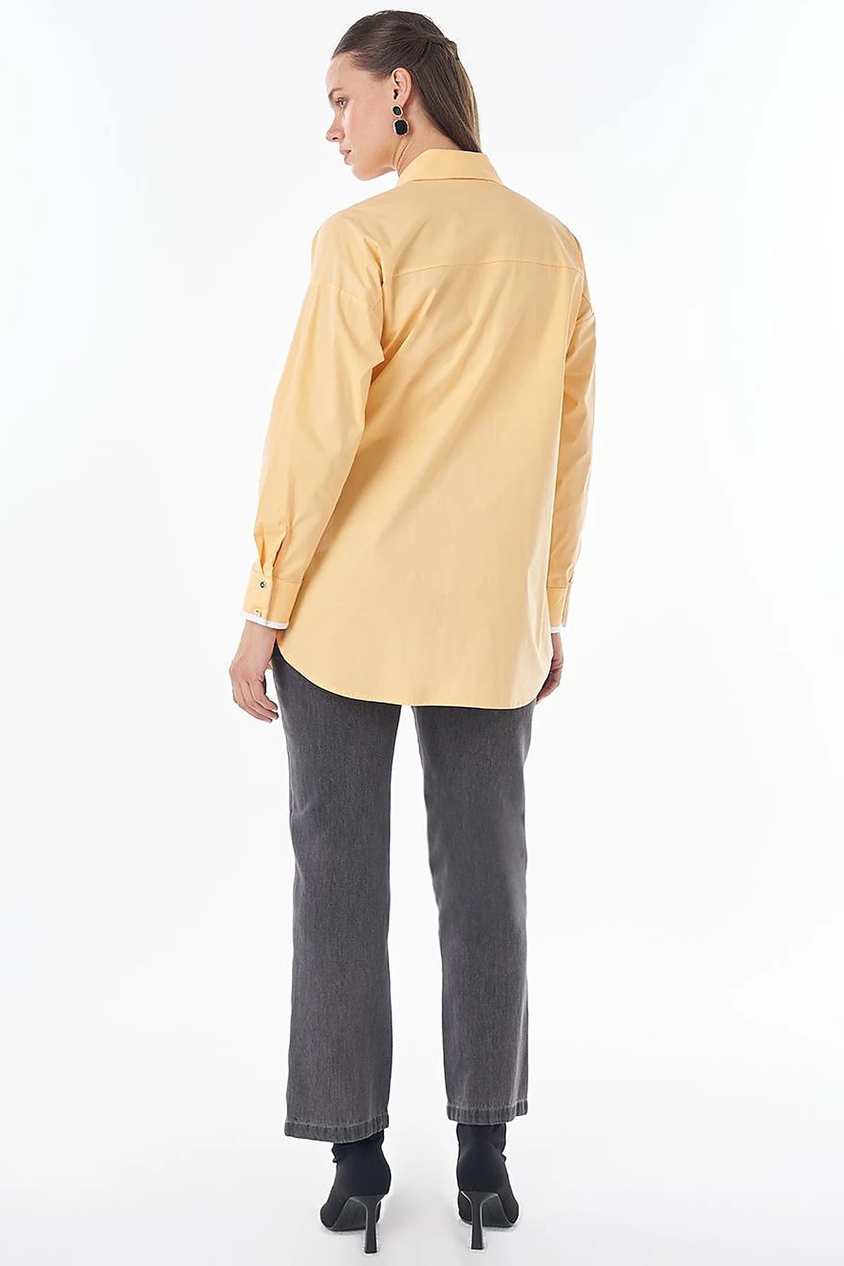Mesh Trim Cotton Tunic – Melon