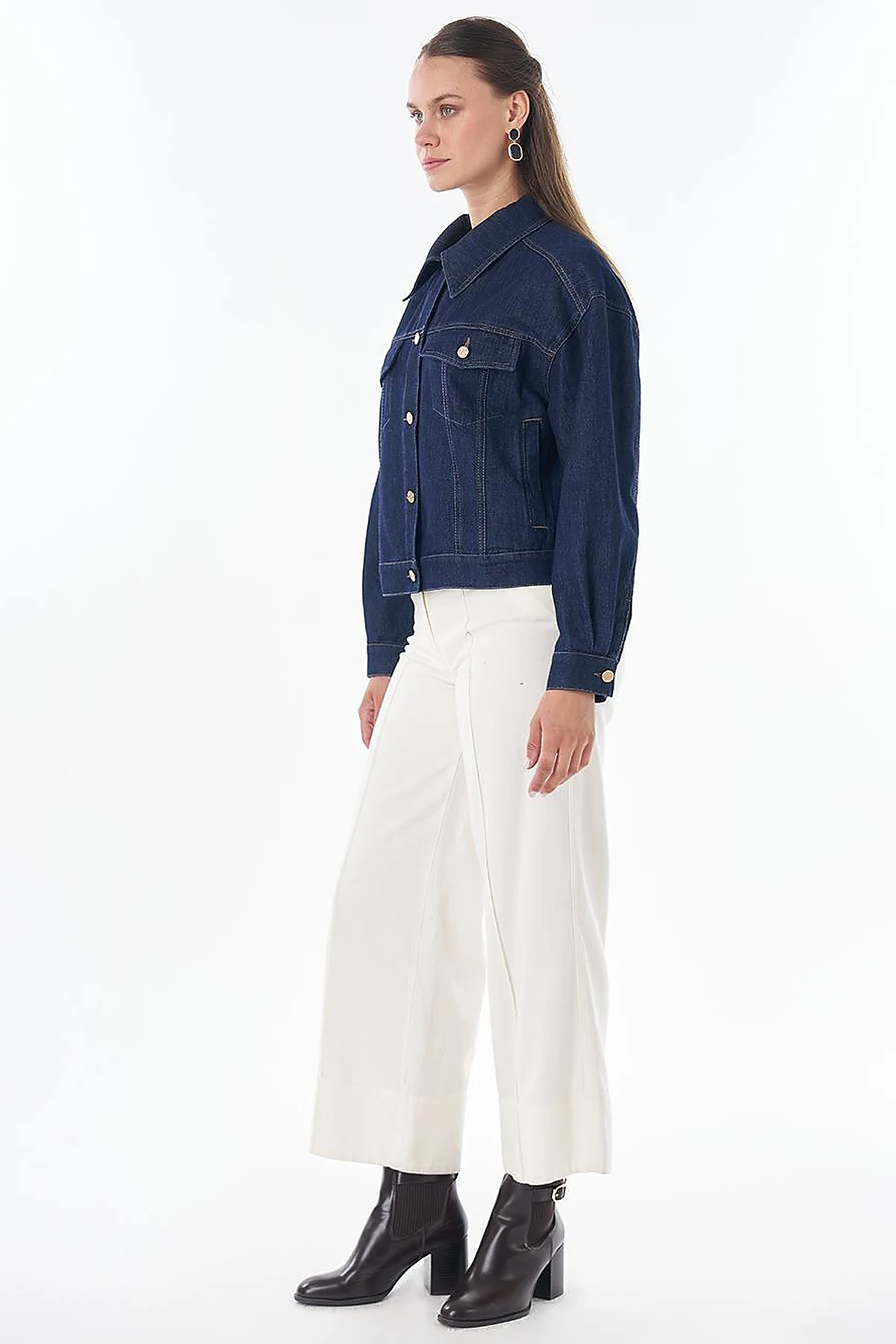 Washed Denim Jacket Blue