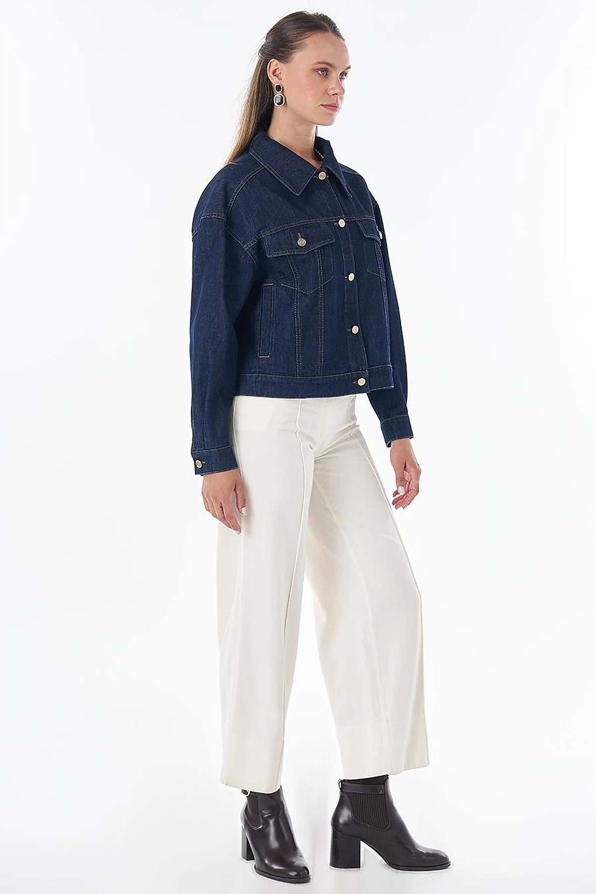 Washed Denim Jacket Blue