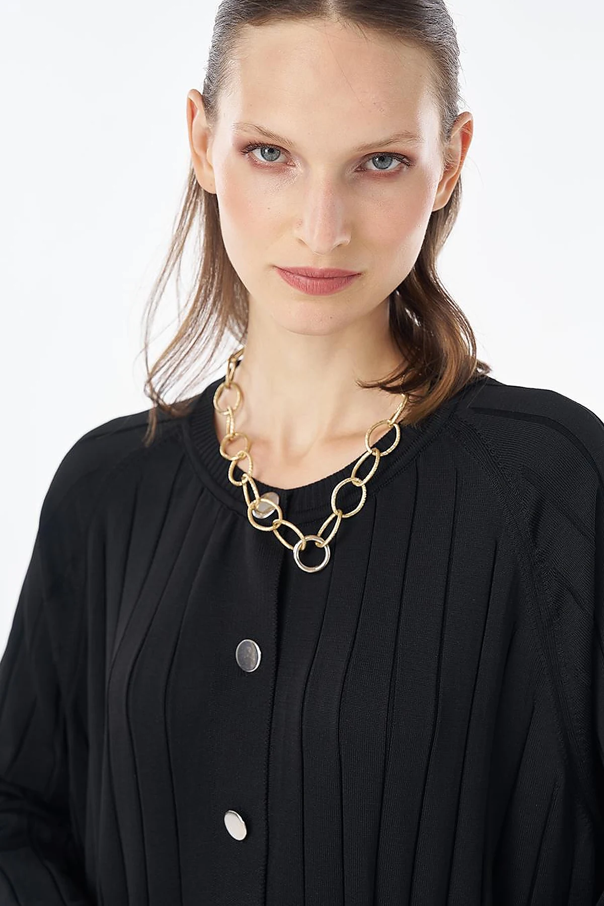 Long Knit Cardigan - Black