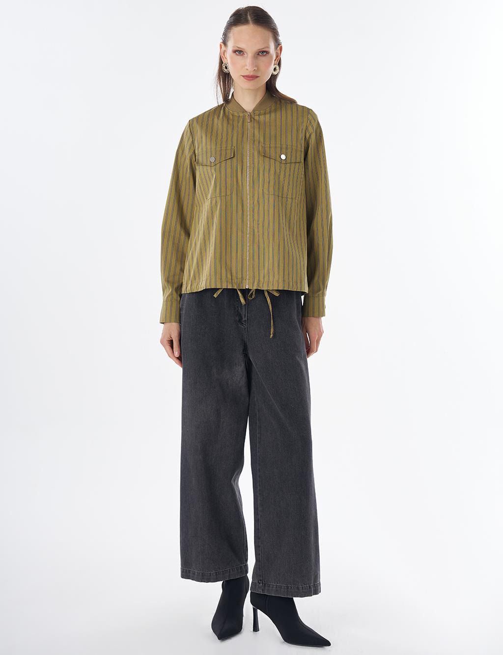 Cotton College Collar Blouse - Mustard